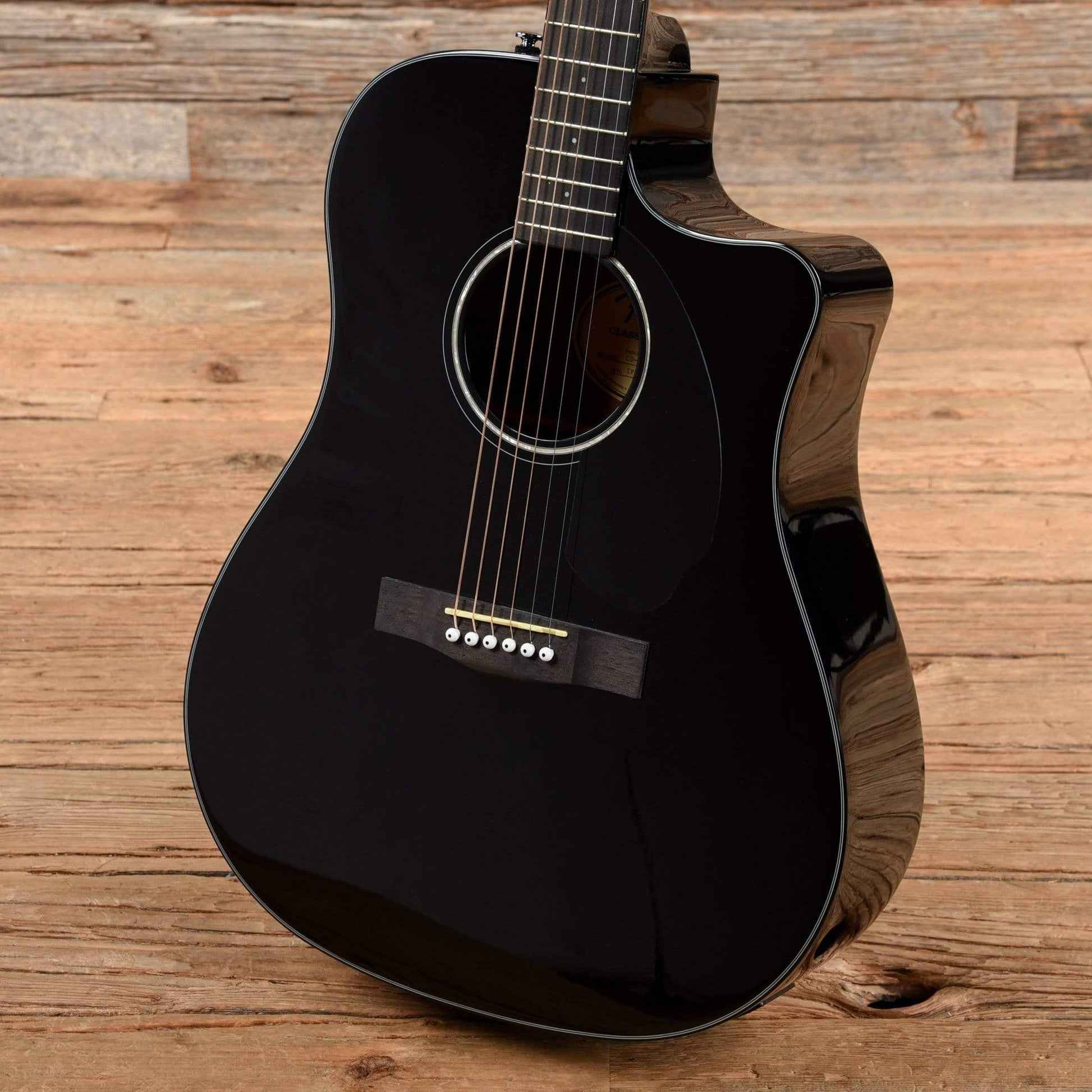 Fender CD-60SCE Black Acoustic Guitars / Dreadnought