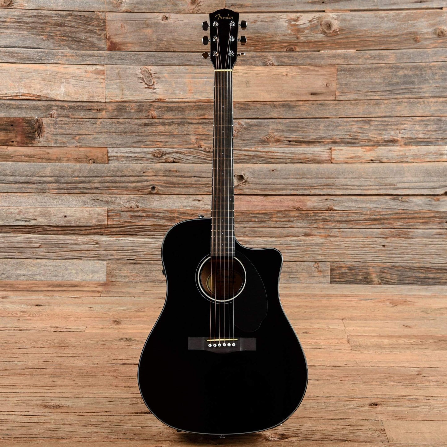 Fender CD-60SCE Black Acoustic Guitars / Dreadnought