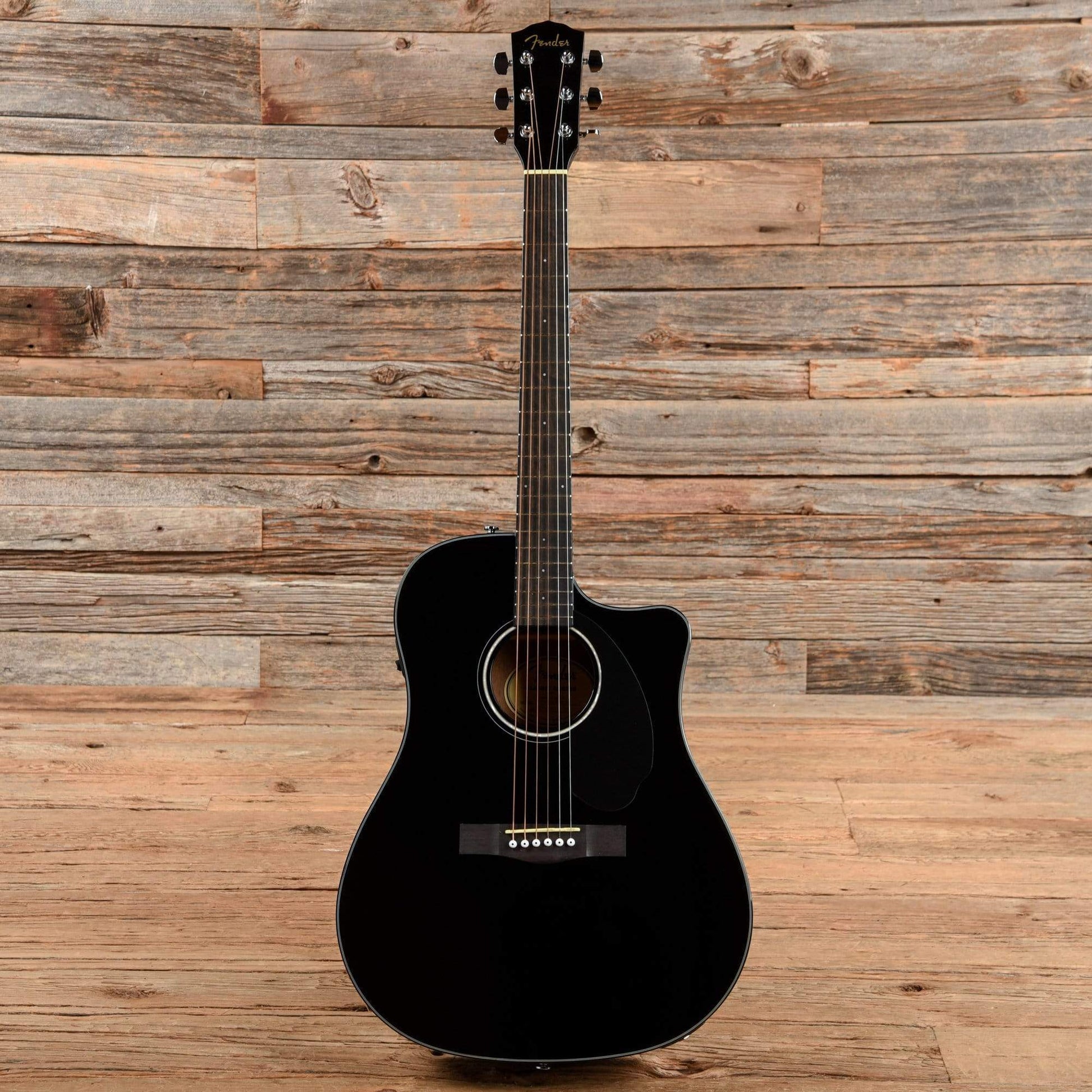 Fender CD-60SCE Black Acoustic Guitars / Dreadnought