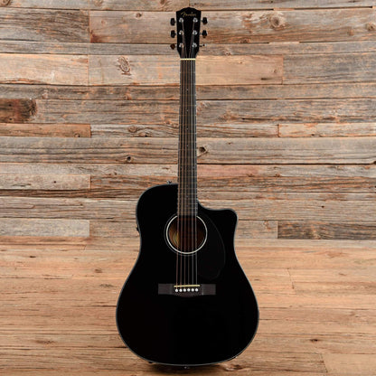 Fender CD-60SCE Black Acoustic Guitars / Dreadnought