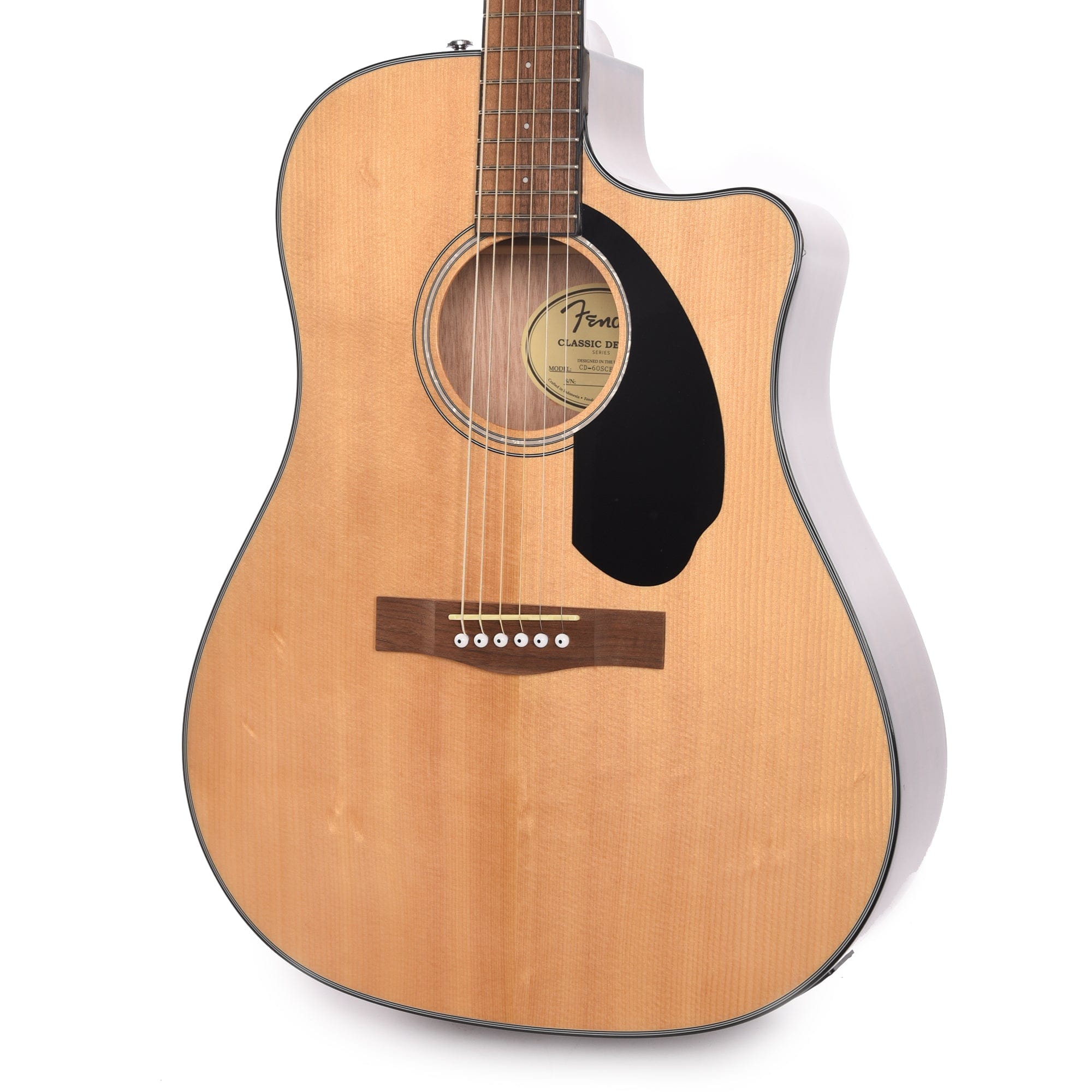 Fender CD-60SCE Dreadnought Natural Acoustic Guitars / Dreadnought