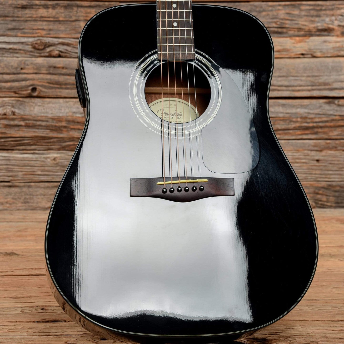 Fender DG-11E Black 2003 Acoustic Guitars / Dreadnought