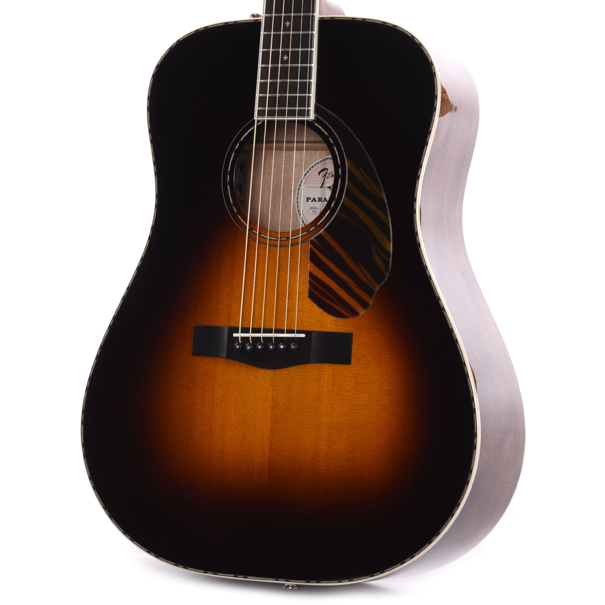 Fender Paramount PD-220E Dreadnought 3-Tone Vintage Sunburst Acoustic Guitars / Dreadnought