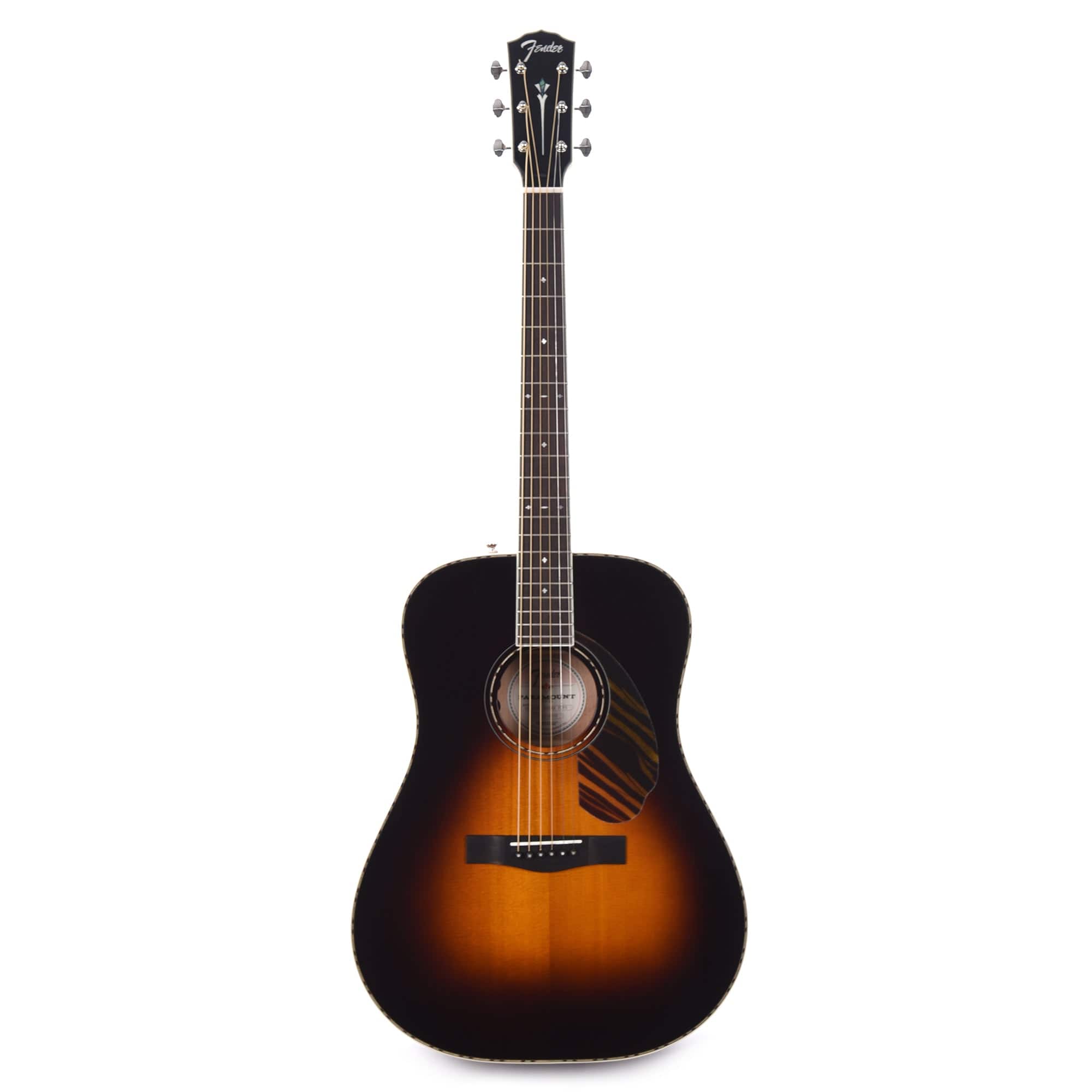 Fender Paramount PD-220E Dreadnought 3-Tone Vintage Sunburst Acoustic Guitars / Dreadnought