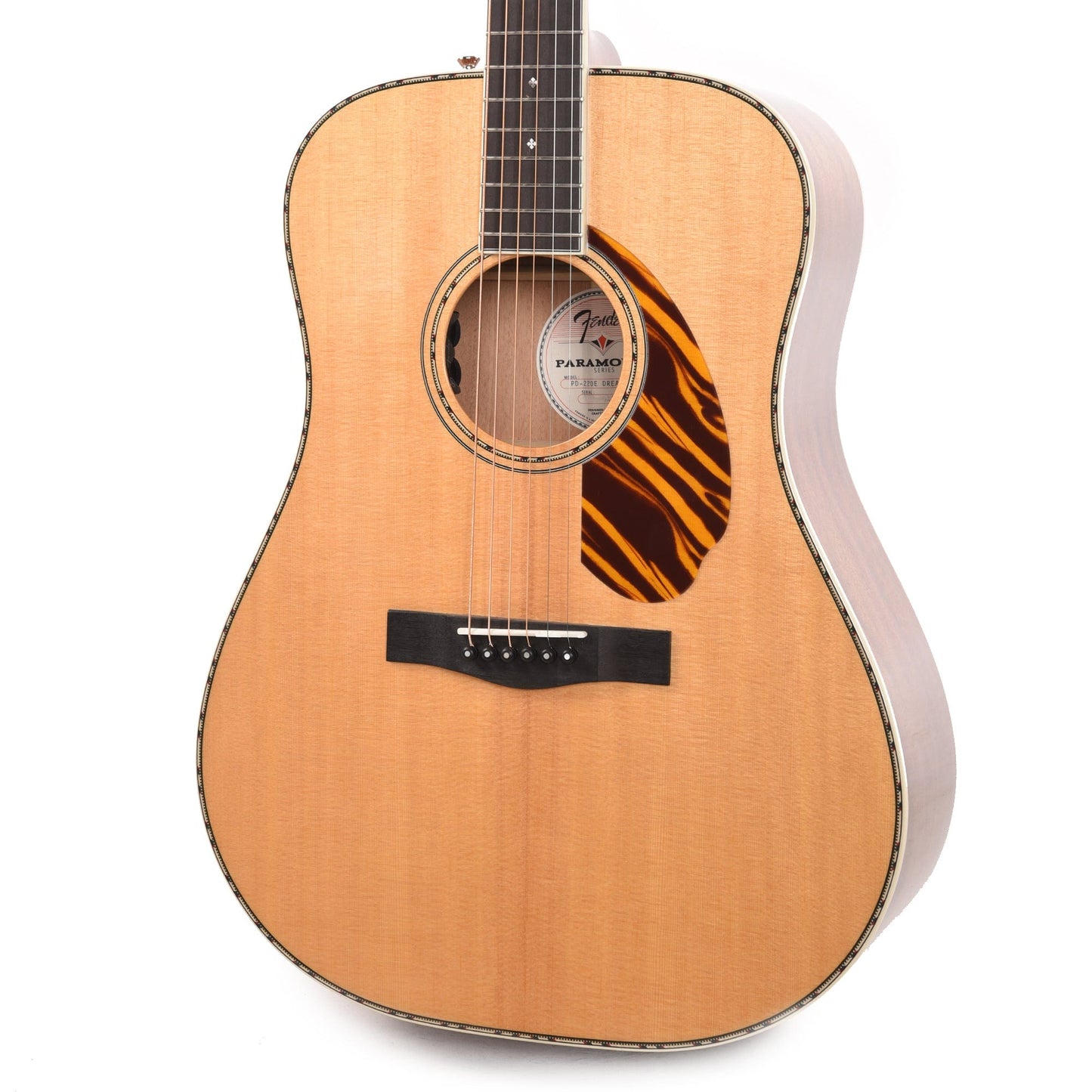 Fender Paramount PD-220E Dreadnought Natural Acoustic Guitars / Dreadnought