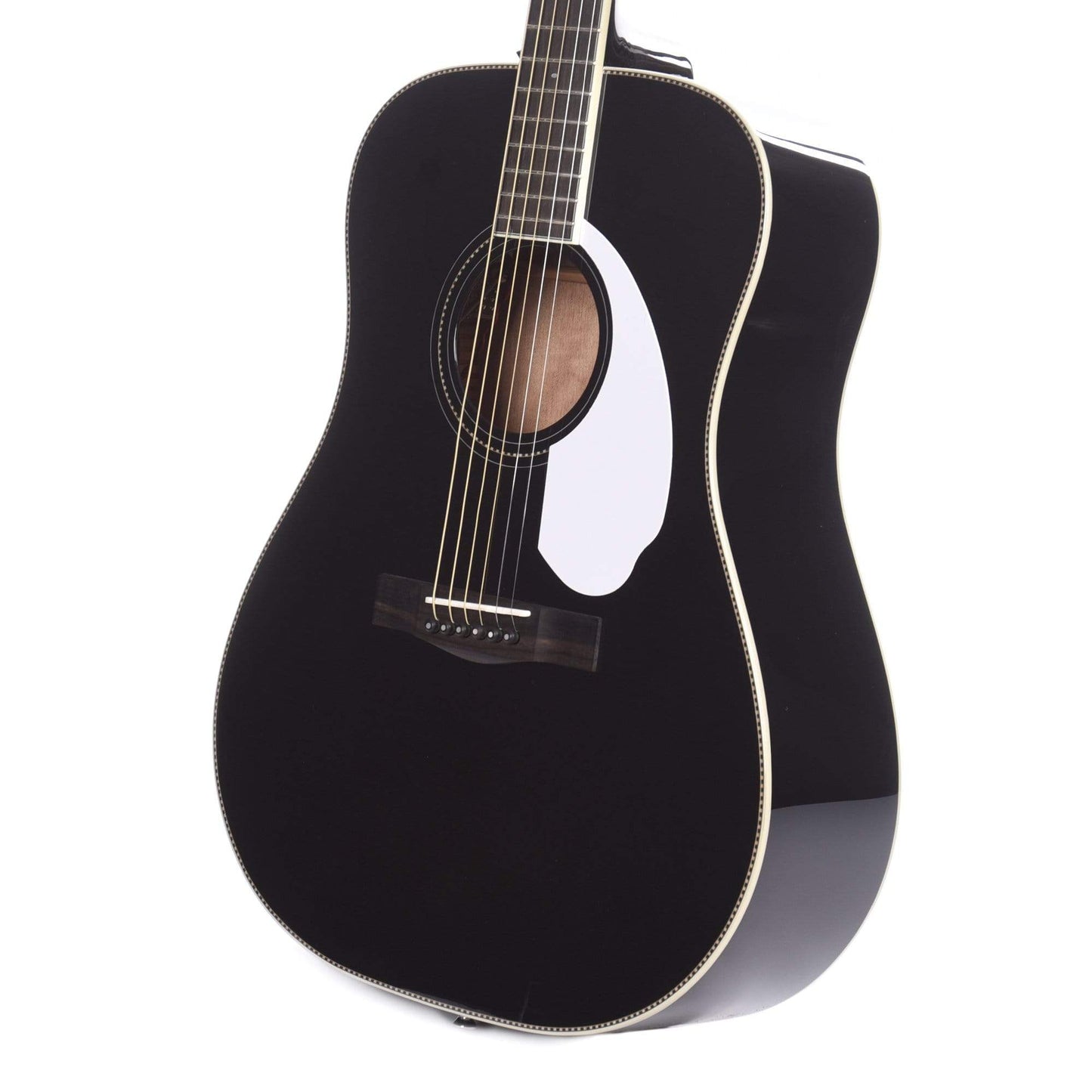 Fender PM-1E Limited Edition Paramount Series Dreadnought Black Acoustic Guitars / Dreadnought