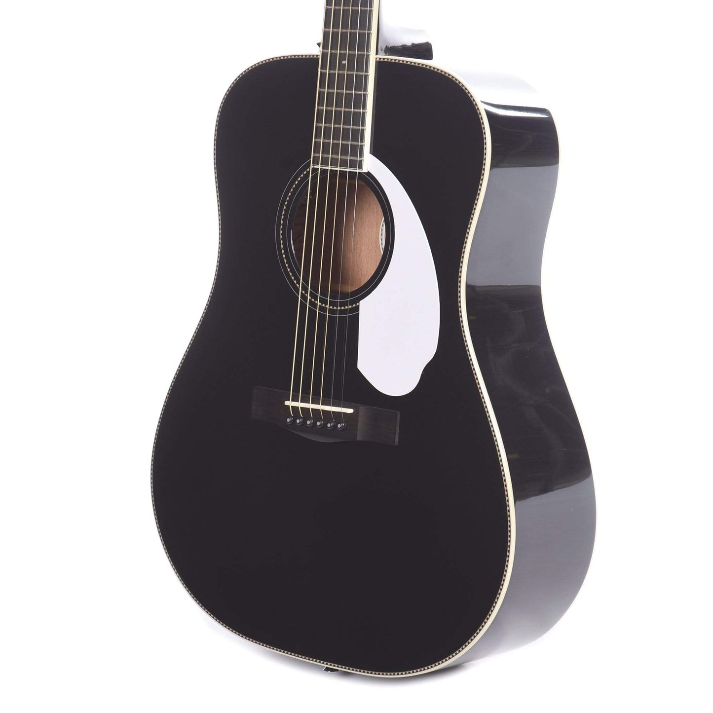 Fender PM-1E Limited Edition Paramount Series Dreadnought Black Acoustic Guitars / Dreadnought
