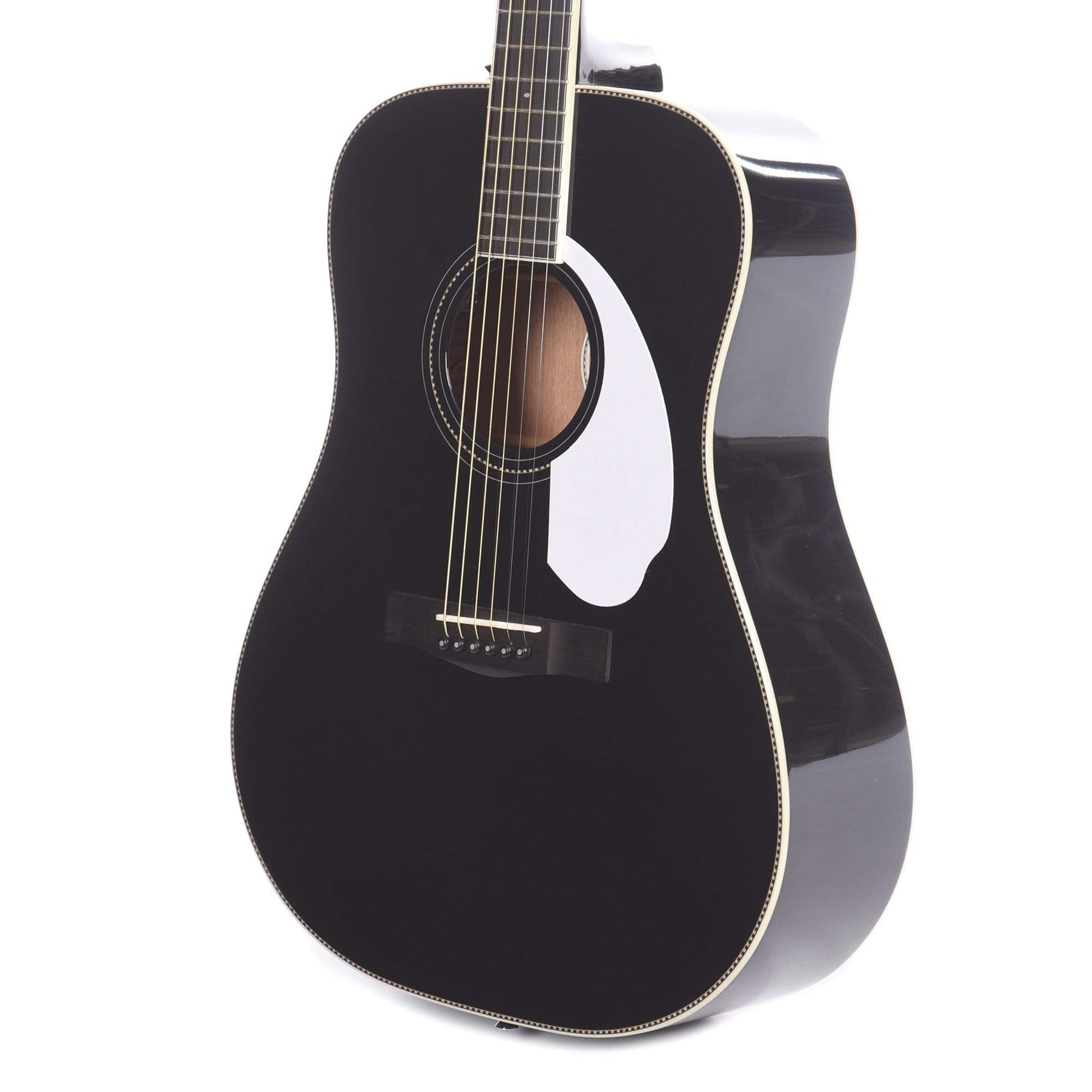 Fender PM-1E Limited Edition Paramount Series Dreadnought Black Acoustic Guitars / Dreadnought