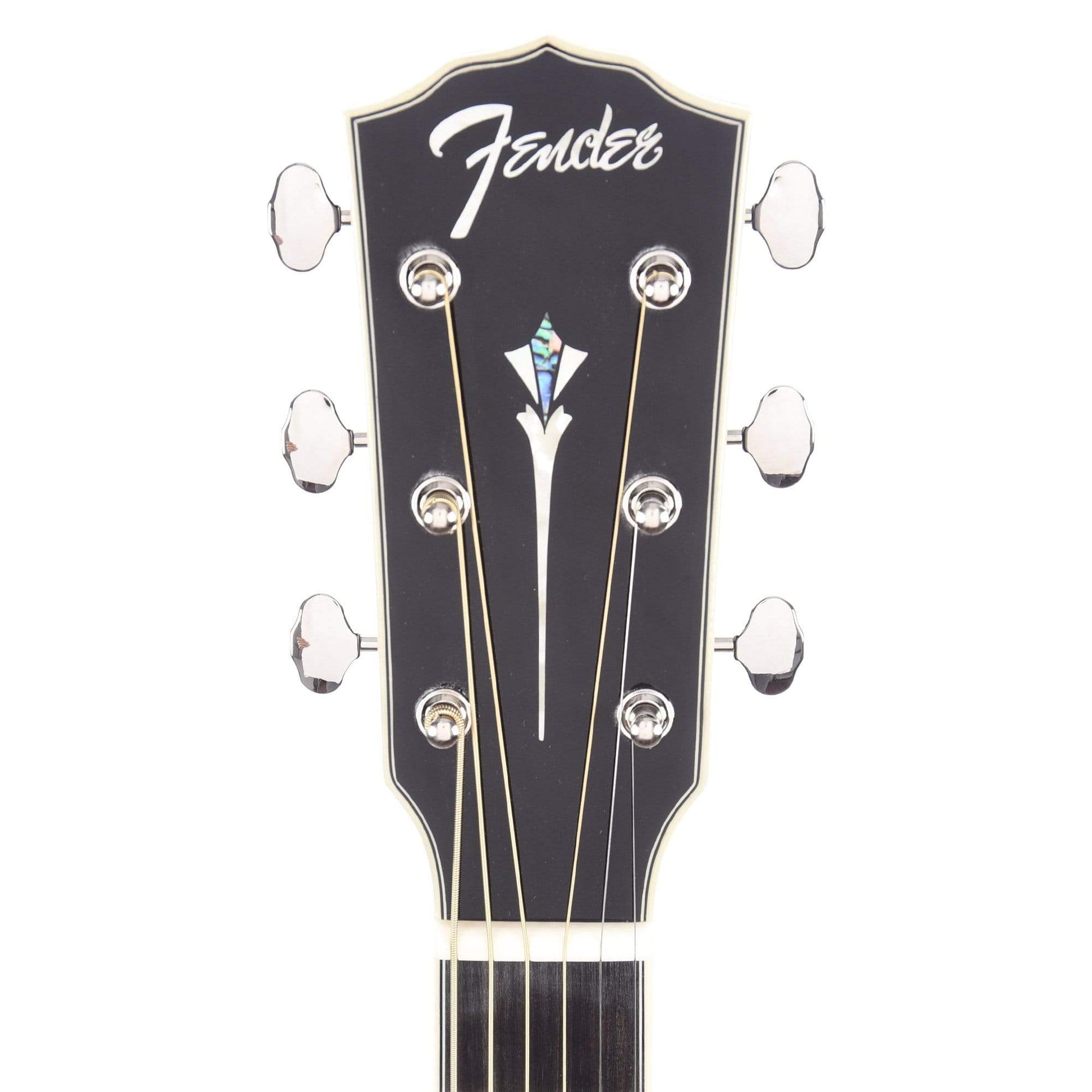 Fender PM-1E Limited Edition Paramount Series Dreadnought Black Acoustic Guitars / Dreadnought