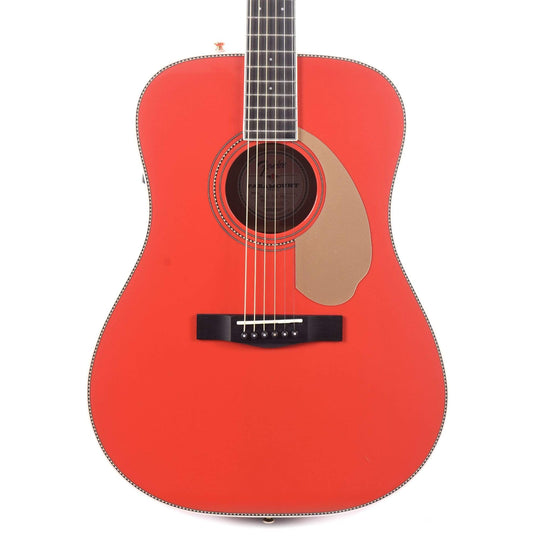 Fender PM-1E Limited Edition Paramount Series Dreadnought Fiesta Red Acoustic Guitars / Dreadnought