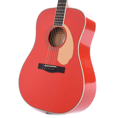 Fender PM-1E Limited Edition Paramount Series Dreadnought Fiesta Red Acoustic Guitars / Dreadnought