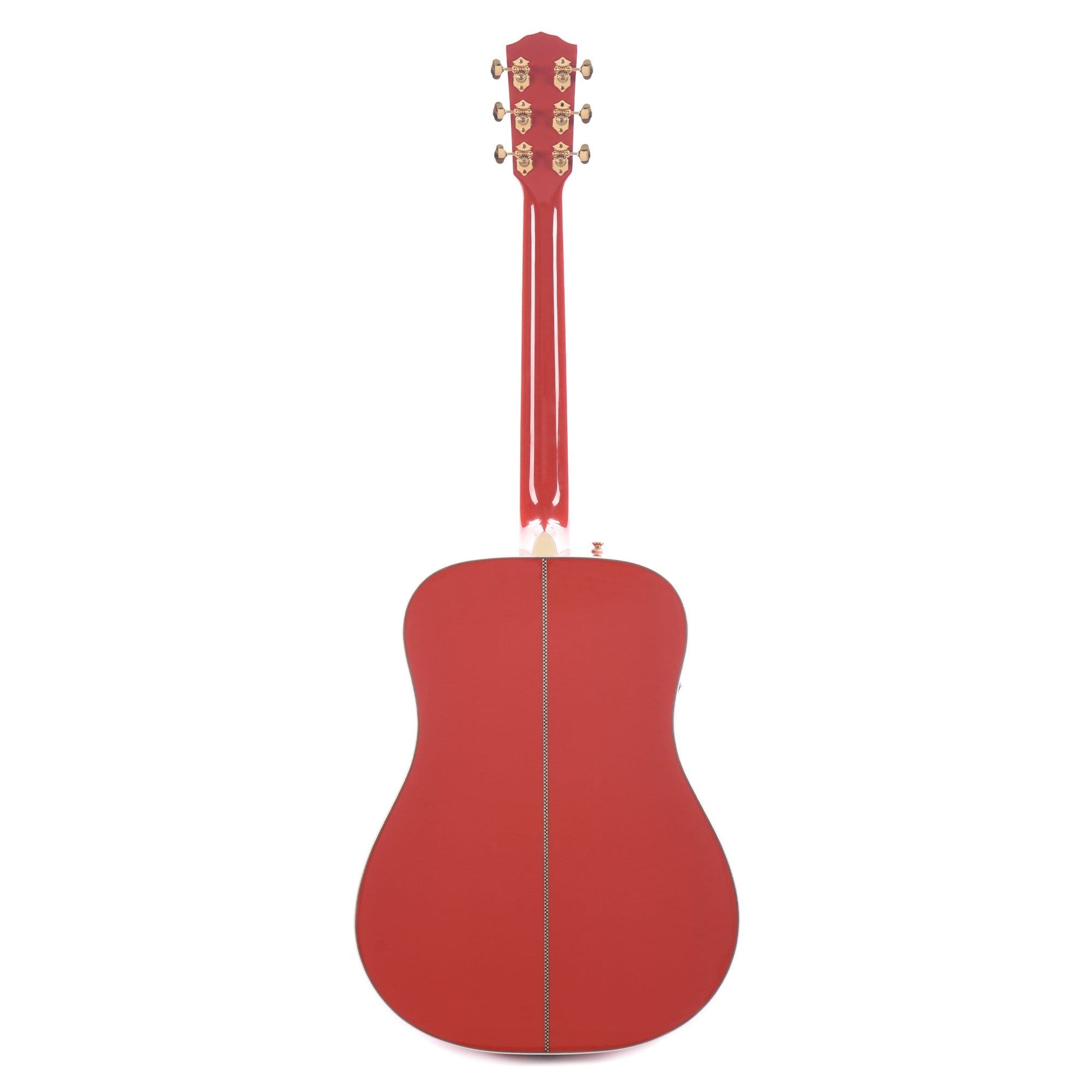 Fender PM-1E Limited Edition Paramount Series Dreadnought Fiesta Red Acoustic Guitars / Dreadnought