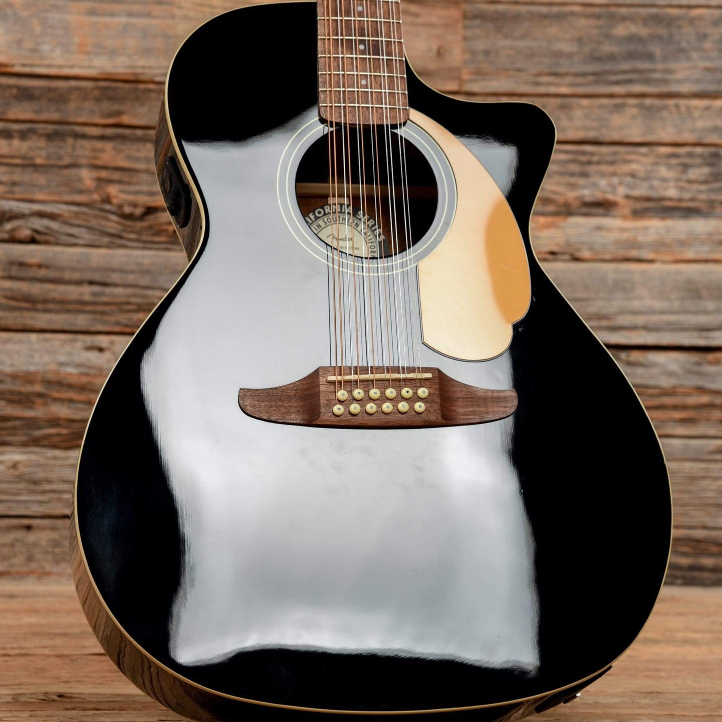 Fender Villager 12-String V3 Spruce/Mahogany w/ Walnut Fretboard Black 2021 Acoustic Guitars / Dreadnought