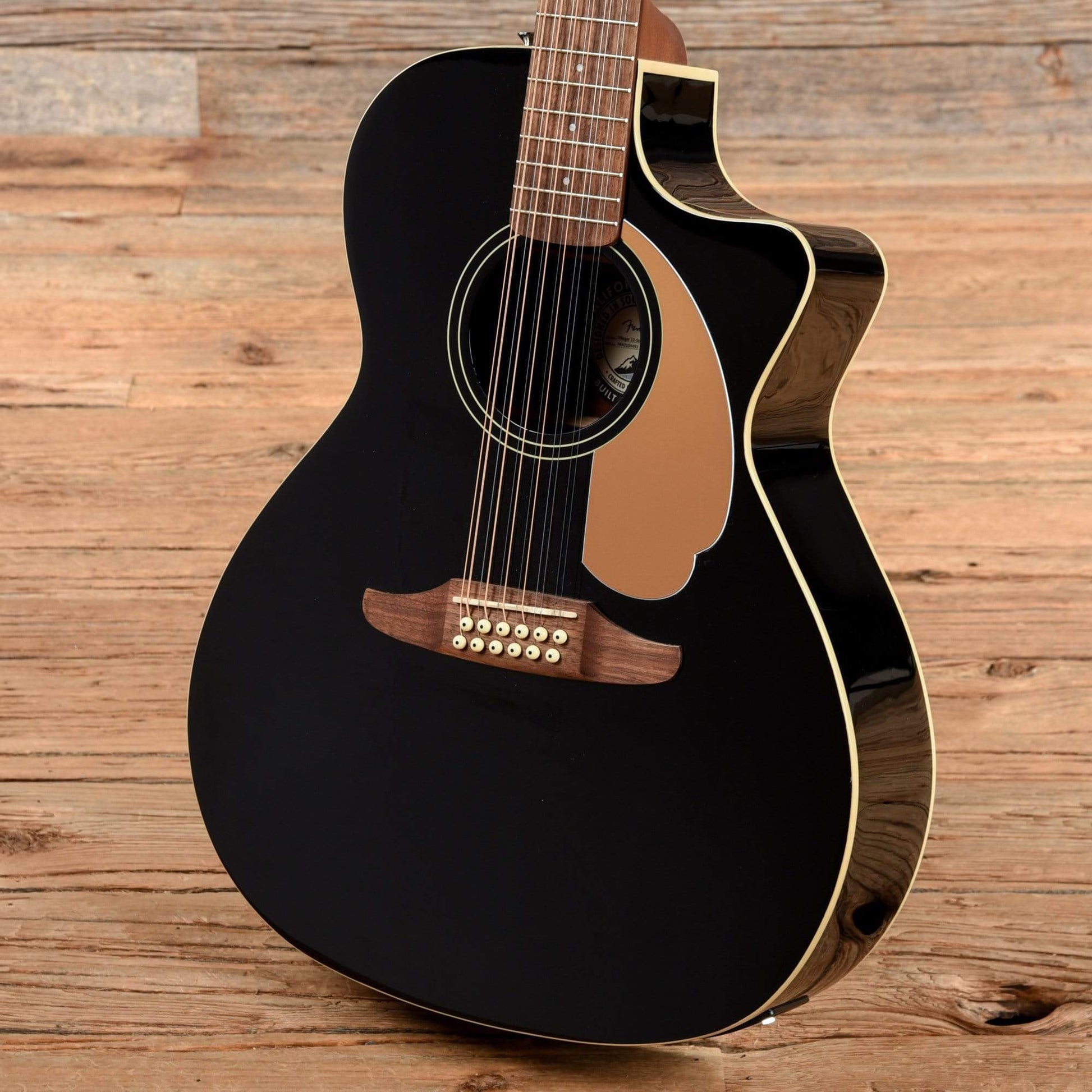 Fender Villager 12-String V3 Spruce/Mahogany w/ Walnut Fretboard Black 2021 Acoustic Guitars / Dreadnought