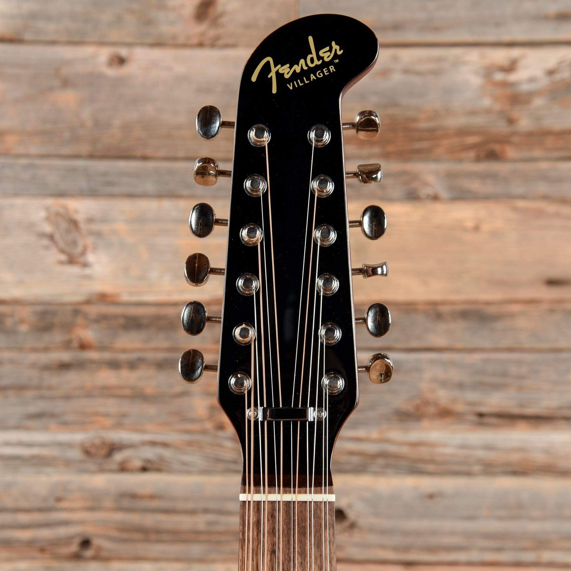 Fender Villager 12-String V3 Spruce/Mahogany w/ Walnut Fretboard Black 2021 Acoustic Guitars / Dreadnought