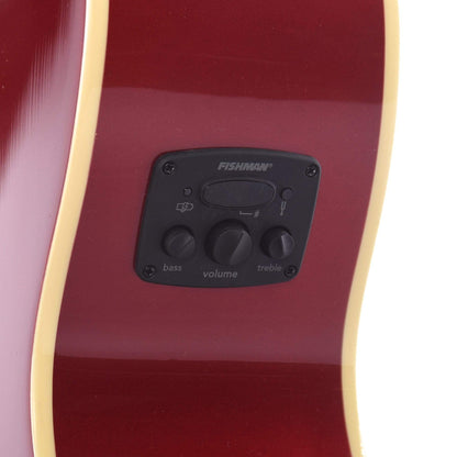 Fender Newporter Player LEFTY Candy Apple Red Acoustic Guitars / Left-Handed
