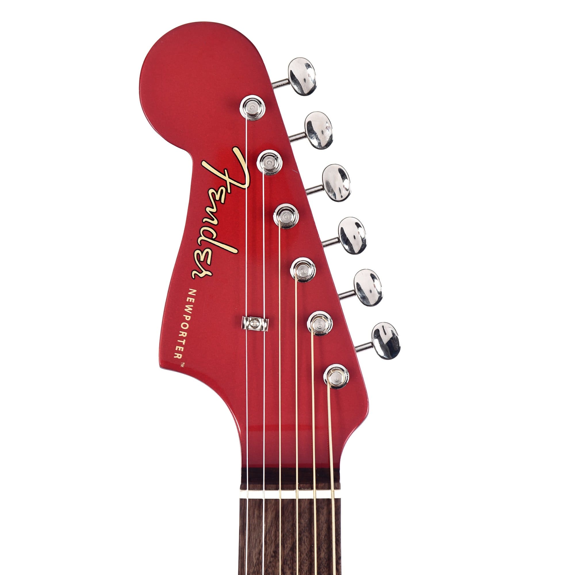 Fender Newporter Player LEFTY Candy Apple Red Acoustic Guitars / Left-Handed