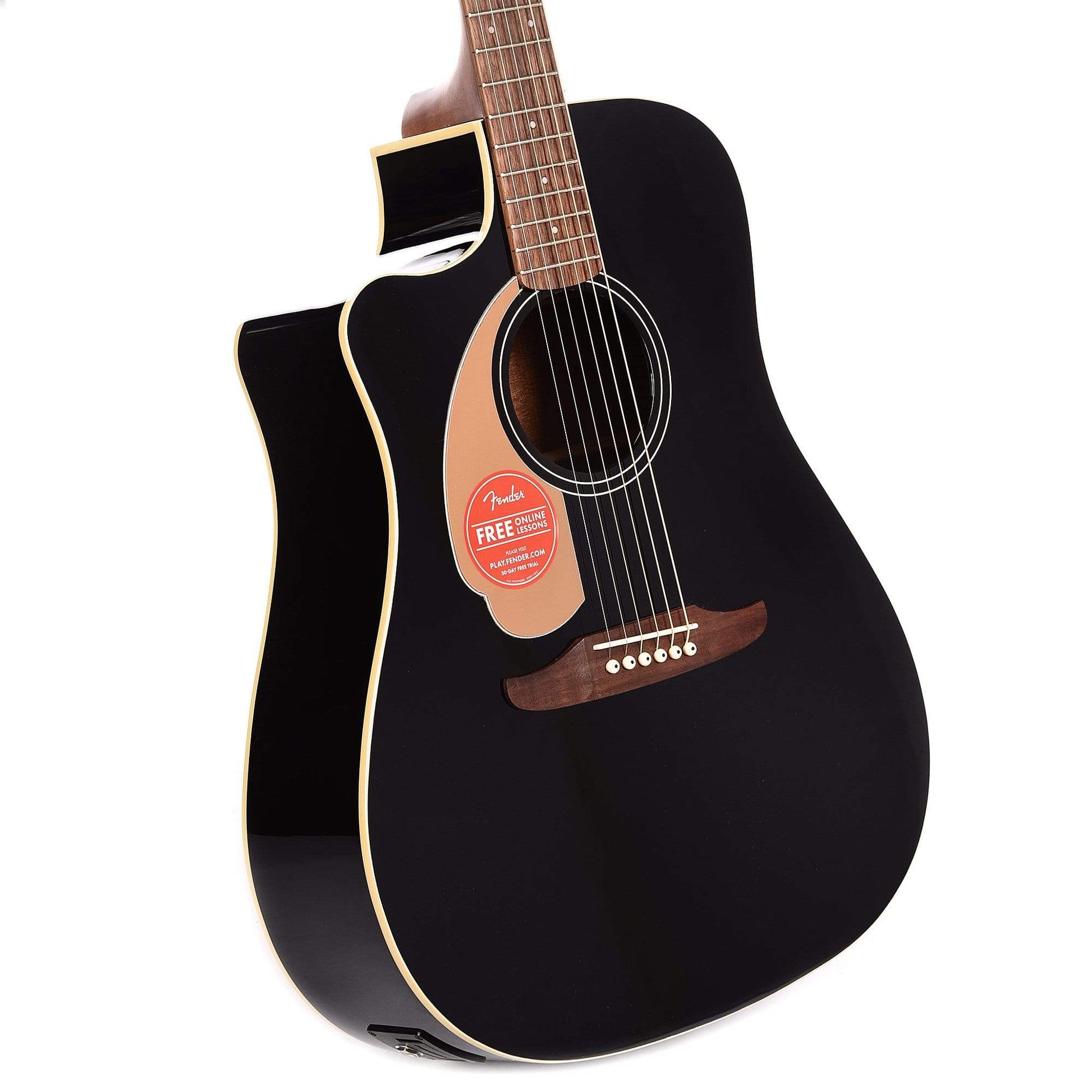 Fender Redondo Player LEFTY Jetty Black Acoustic Guitars / Left-Handed