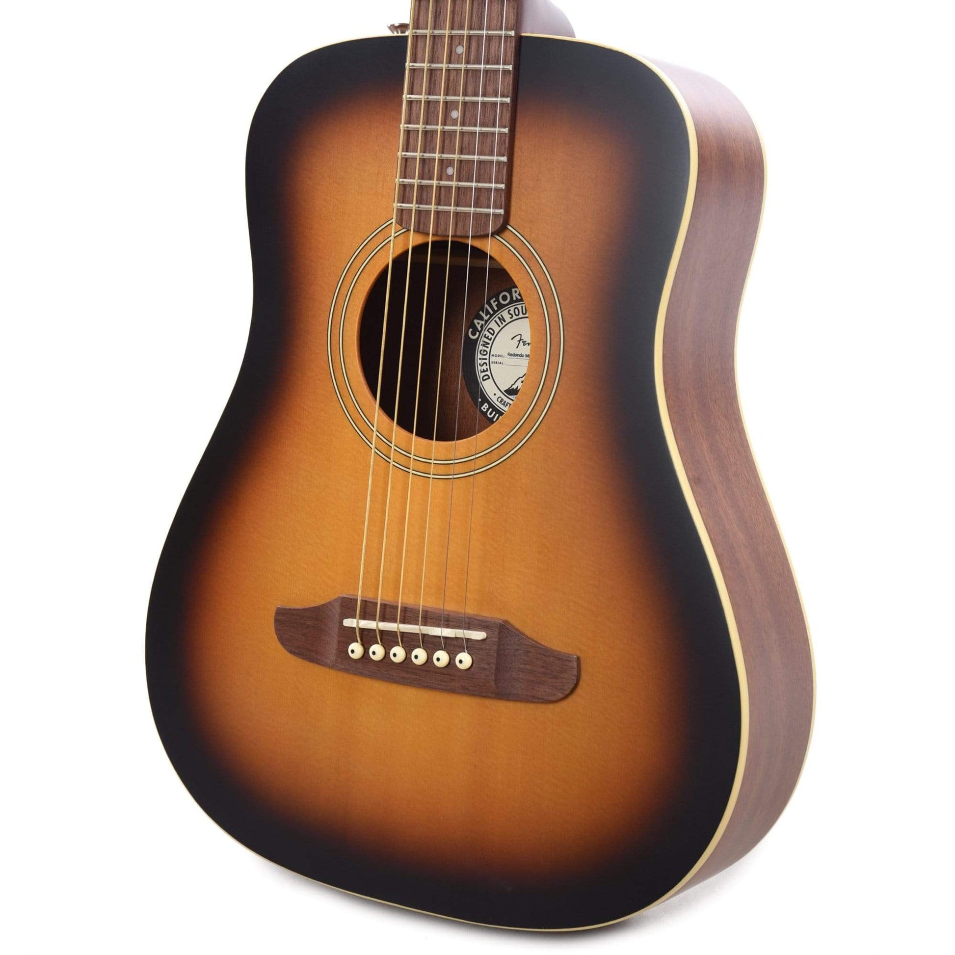 Fender Redondo Mini Acoustic Spruce/Mahogany Natural Acoustic Guitars / Mini/Travel