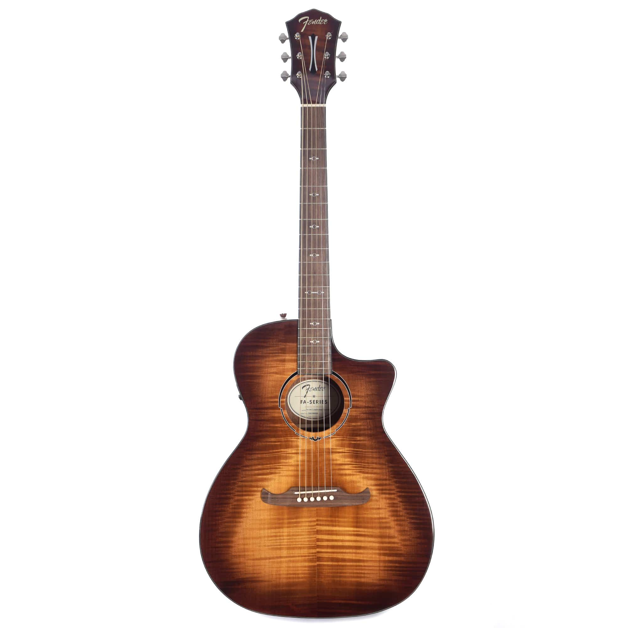 Fender FA-345CE Auditorium Acoustic-Electric Tea Burst Acoustic Guitars / OM and Auditorium