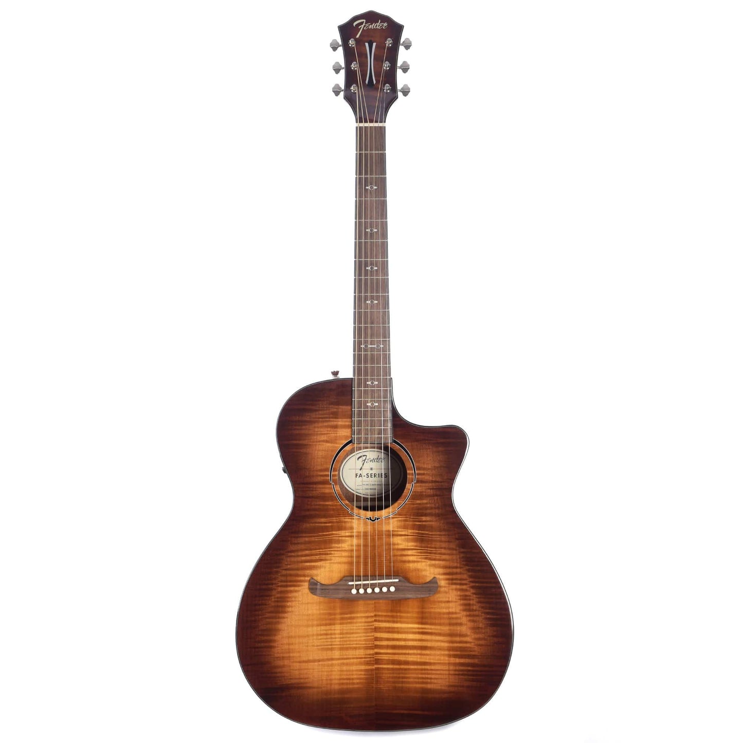Fender FA-345CE Auditorium Acoustic-Electric Tea Burst Acoustic Guitars / OM and Auditorium