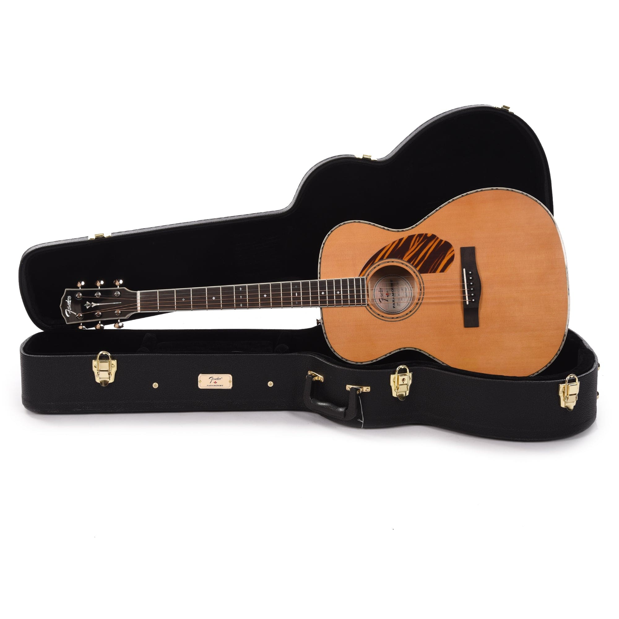 Fender Paramount PO-220E Orchestra Natural Acoustic Guitars / OM and Auditorium