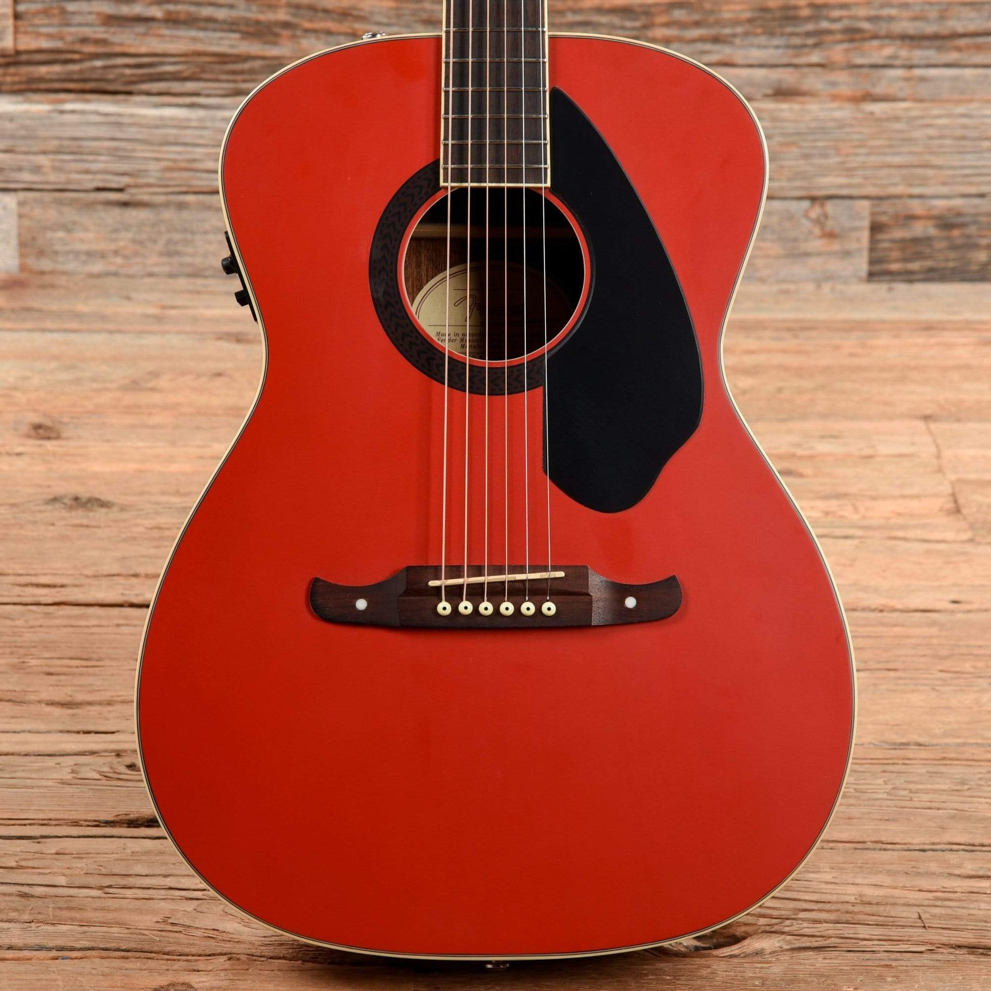 Fender Tim Armstrong Hellcat Ruby Red 2017 Acoustic Guitars / OM and Auditorium