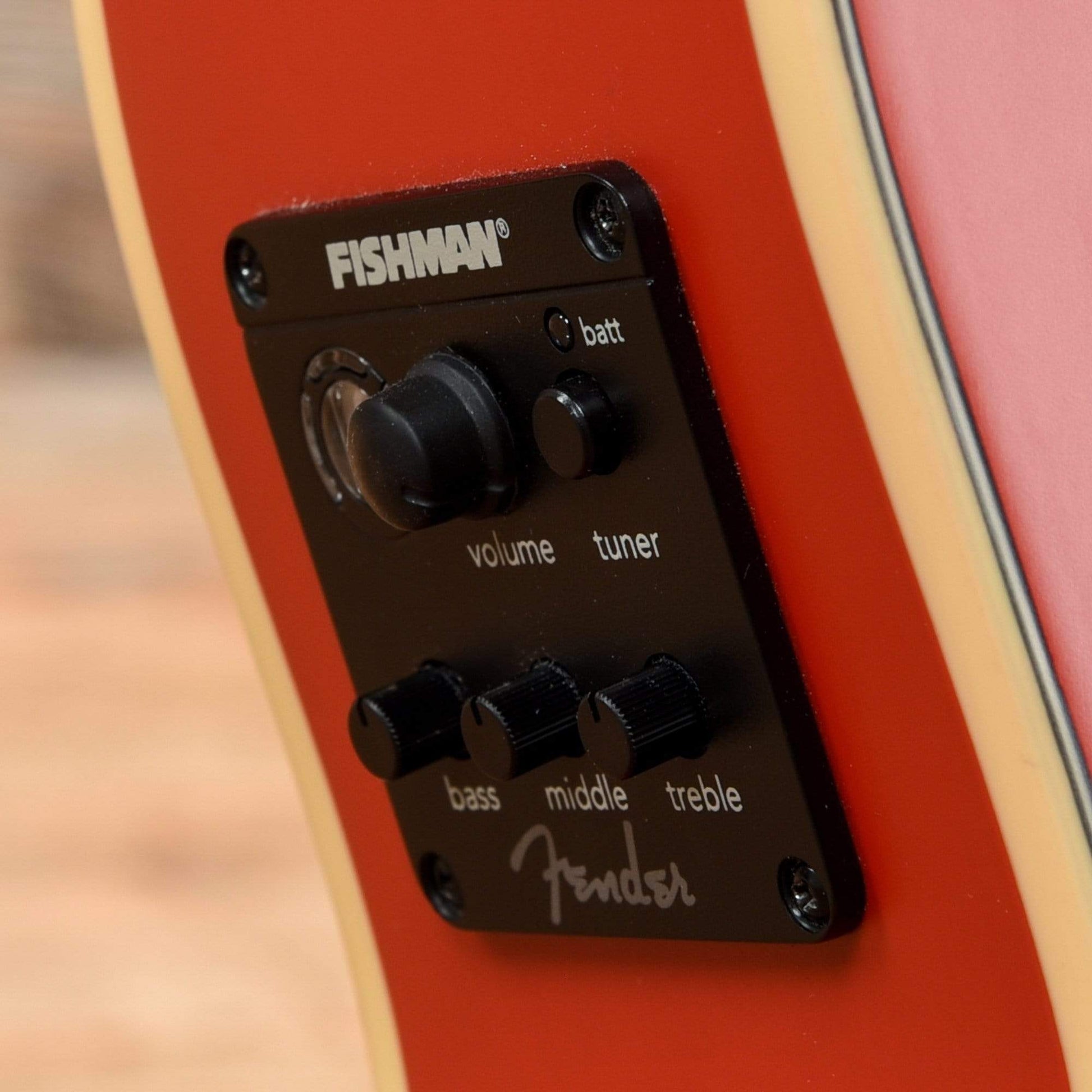 Fender Tim Armstrong Hellcat Ruby Red 2017 Acoustic Guitars / OM and Auditorium