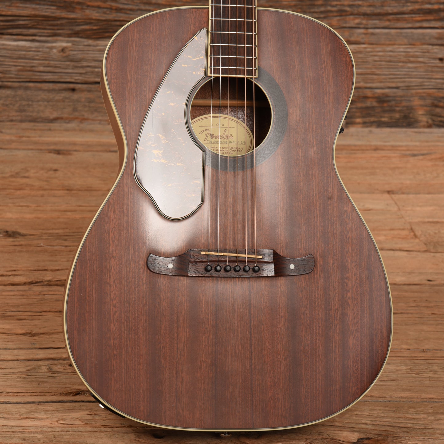 Fender Tim Armstrong Signature Hellcat Natural 2013 LEFTY Acoustic Guitars / OM and Auditorium