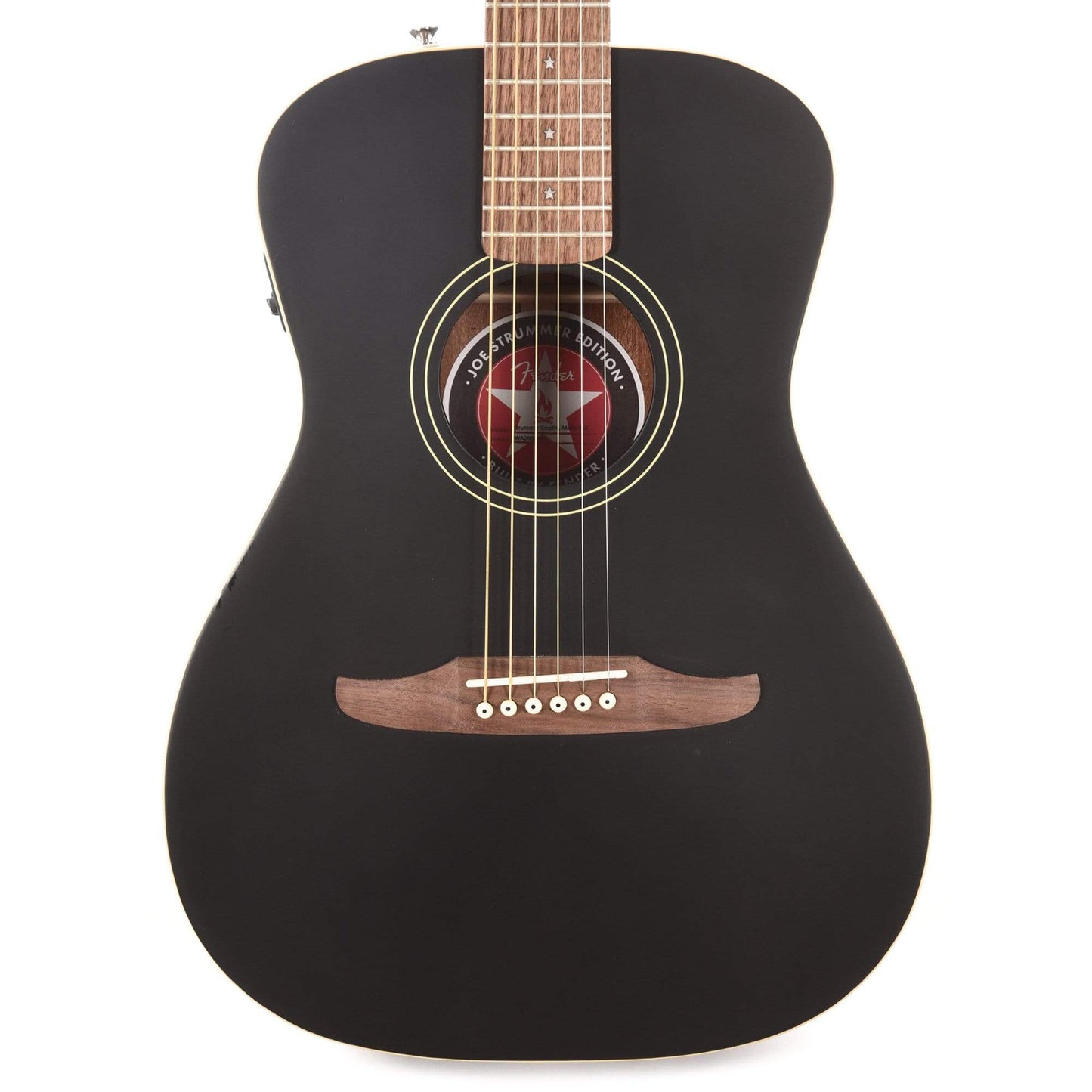 Fender Artist Joe Strummer Campfire Matte Black Acoustic Guitars / Parlor