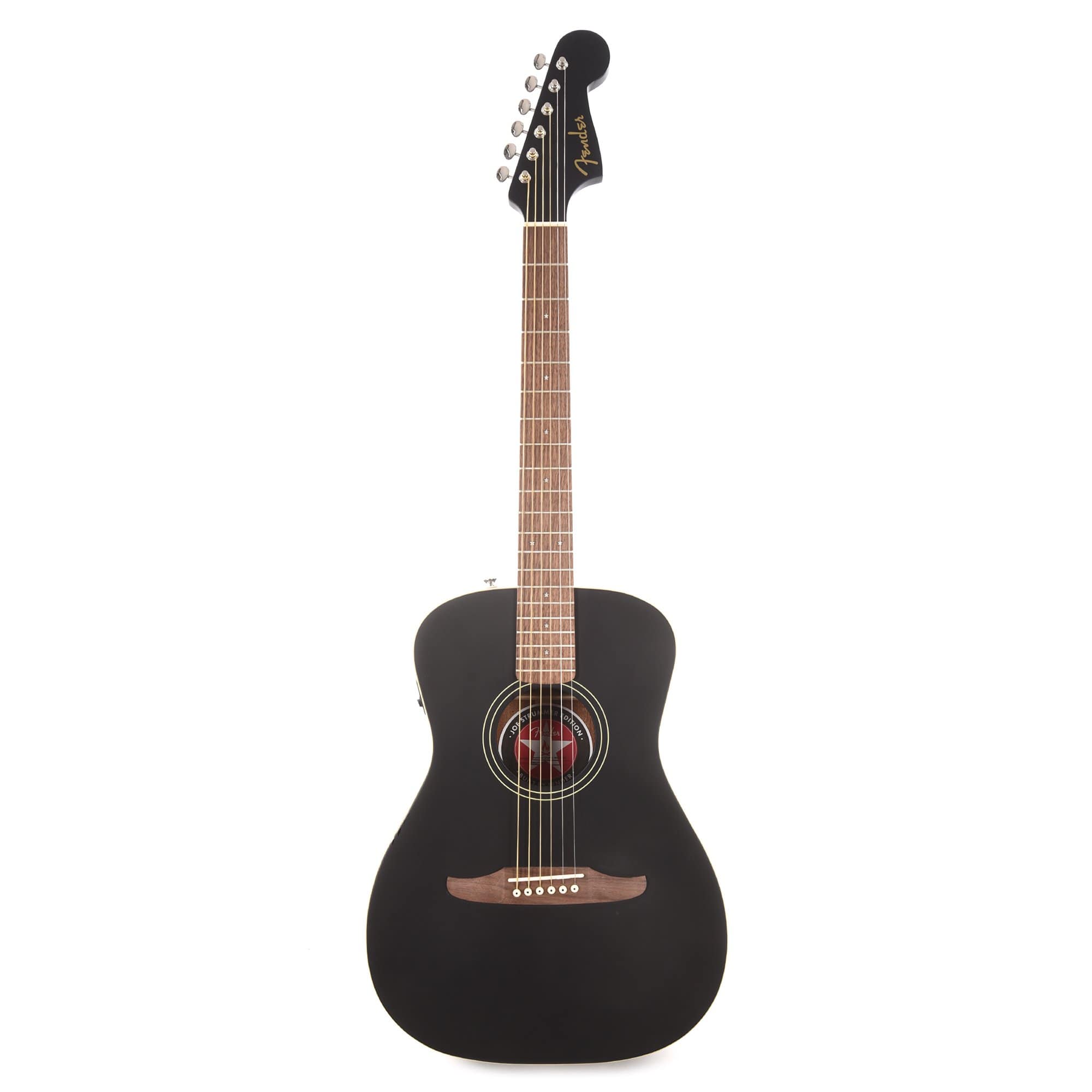 Fender Artist Joe Strummer Campfire Matte Black Acoustic Guitars / Parlor