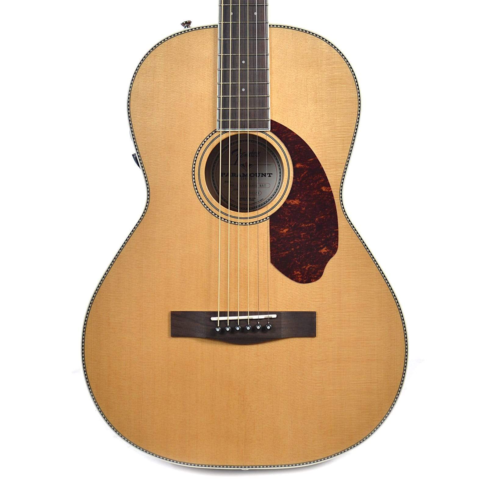 Fender Paramount PM-2 Standard Parlor Sitka Spruce/Mahogany Acoustic-Electric Natural Acoustic Guitars / Parlor
