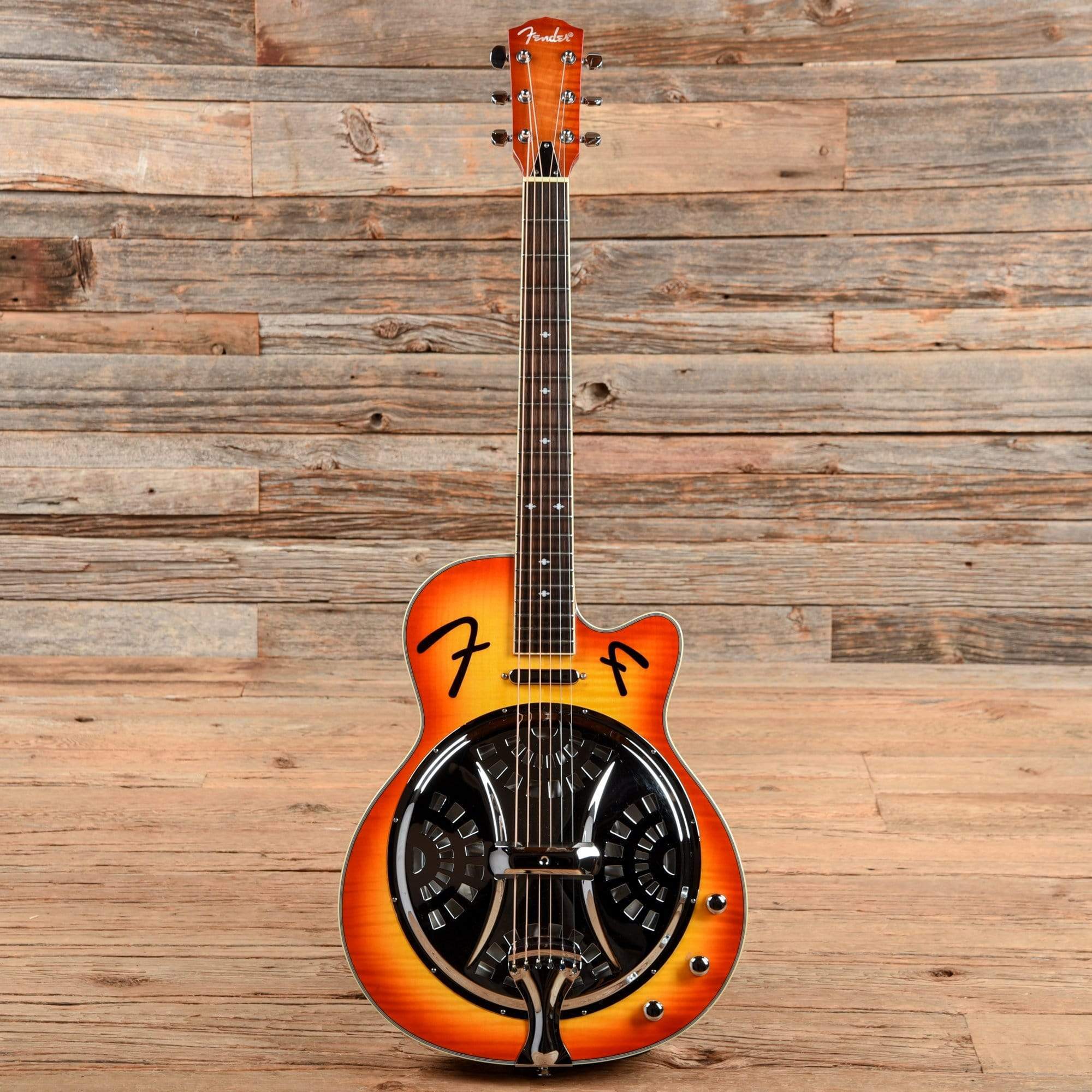 Fender Fr R Fender FR-50CE Resonator Sunburst 2011 – Chicago Music Exchange