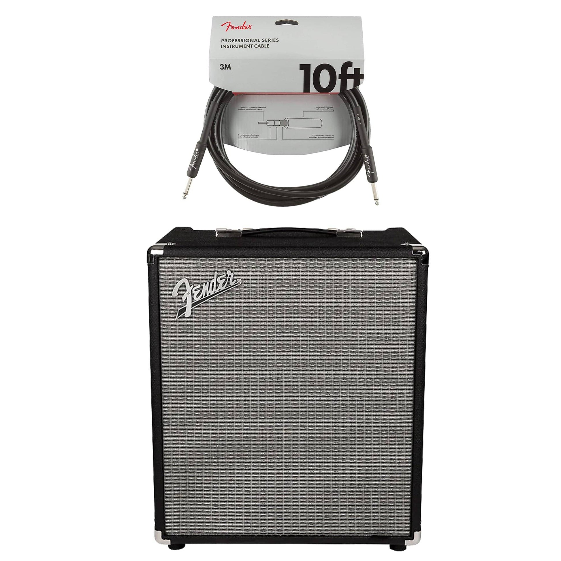 Fender Rumble 100 Cable Bundle Amps / Bass Combos