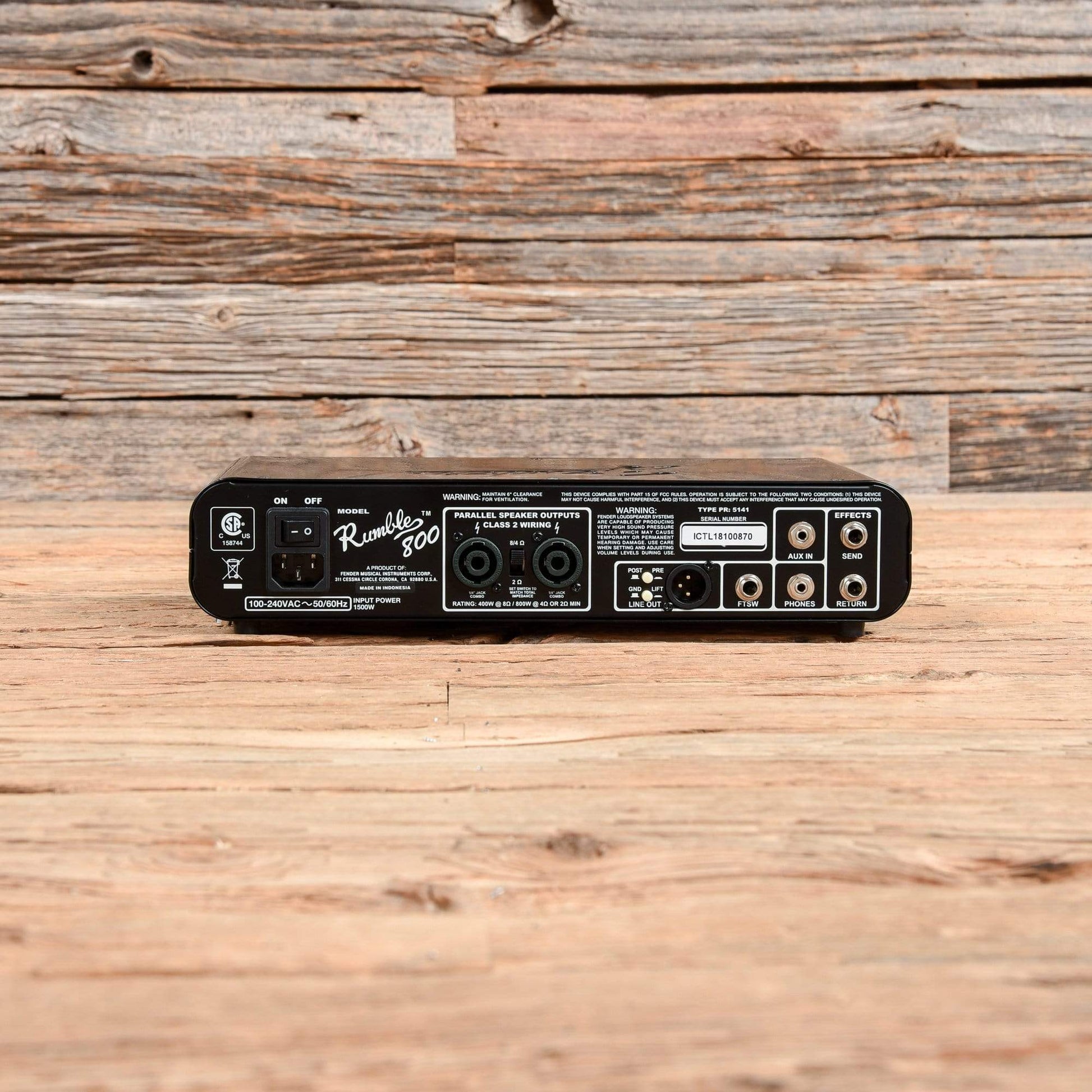 Fender Rumble 800 HD 800-Watt Bass Head Amps / Bass Heads