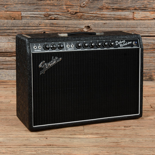 Fender '65 Deluxe Reverb Black Western Tolex Amps / Guitar Cabinets