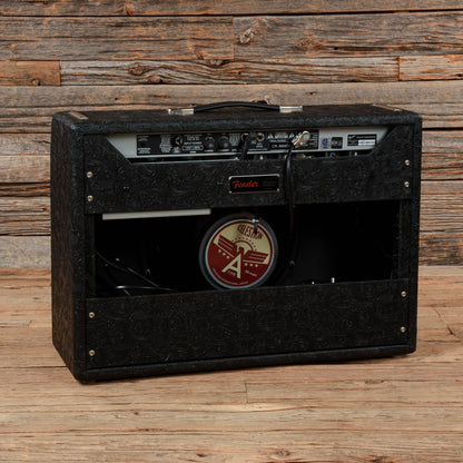 Fender '65 Deluxe Reverb Black Western Tolex Amps / Guitar Cabinets