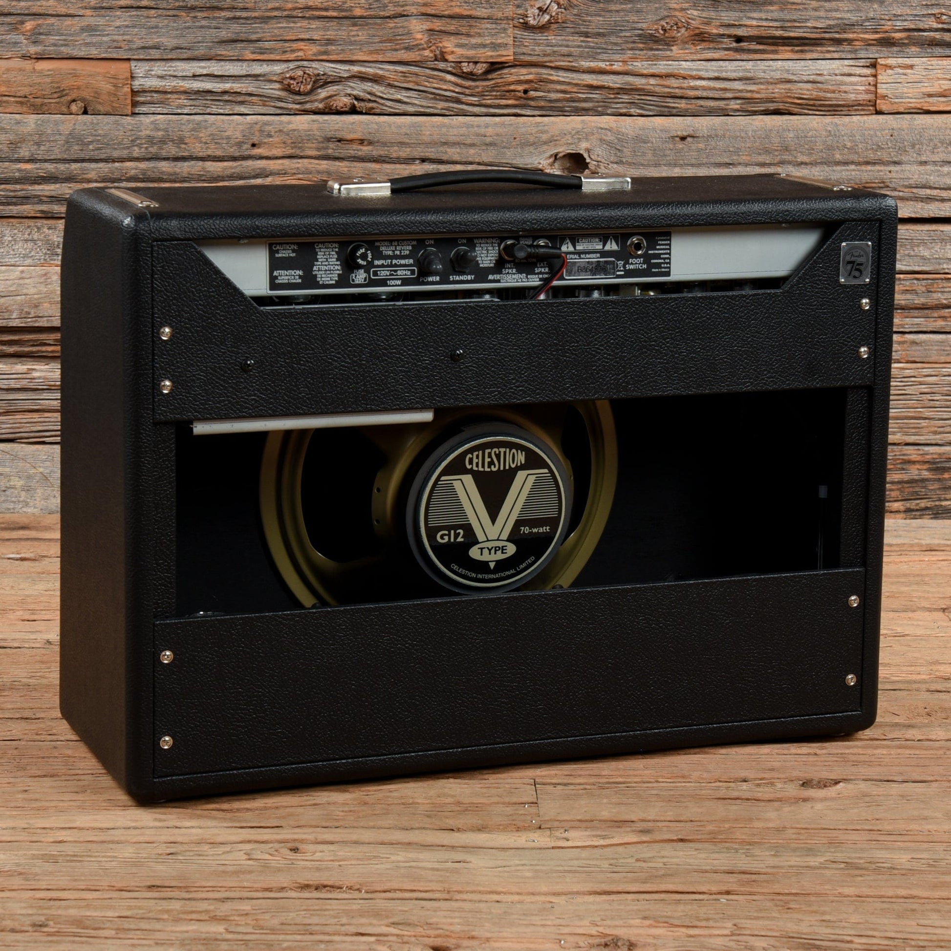 Fender '68 Custom Deluxe Reverb 2-Channel 22-Watt 1x12" Guitar Combo Amps / Guitar Cabinets