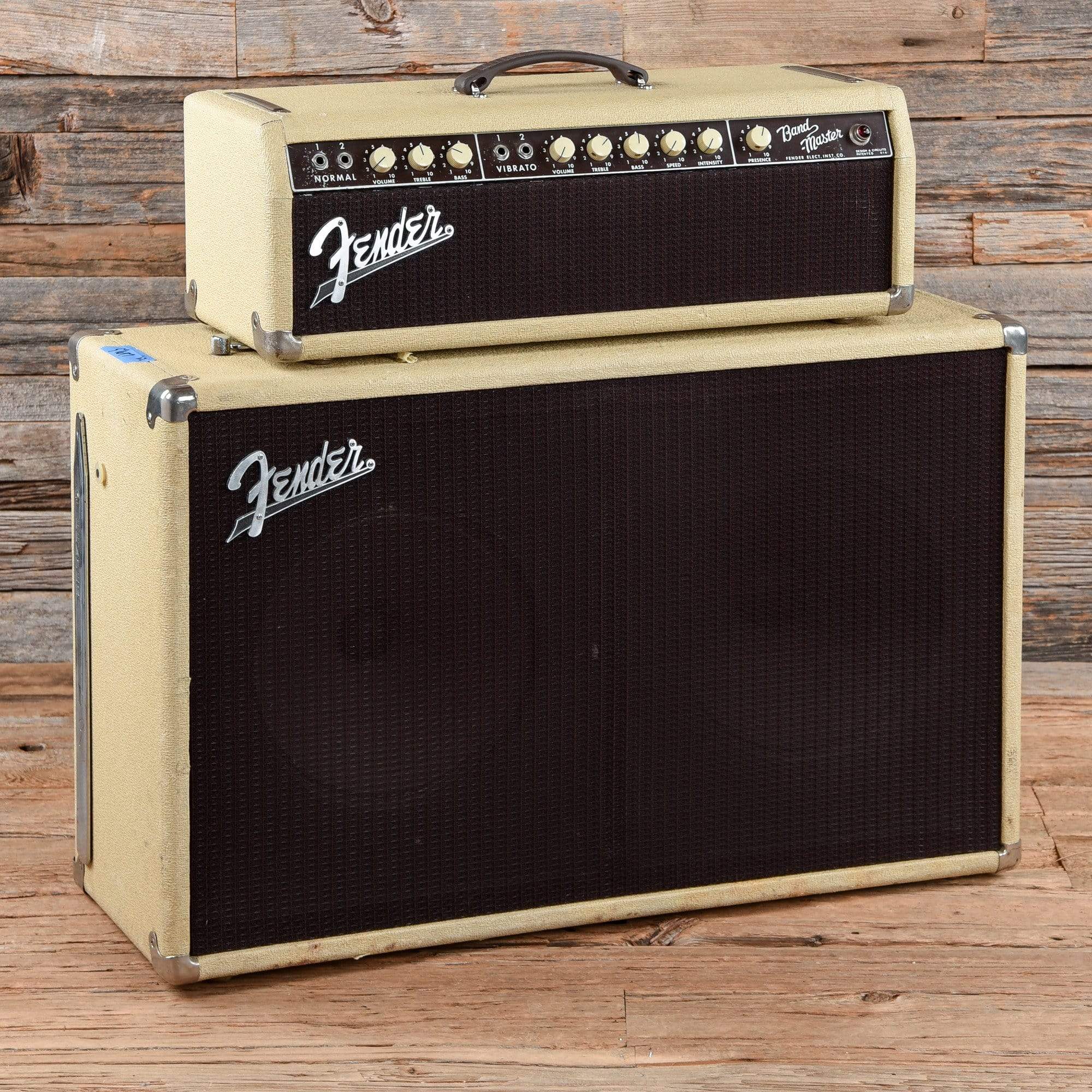 Fender Bandmaster Piggyback White/Oxblood 1962 Amps / Guitar Cabinets