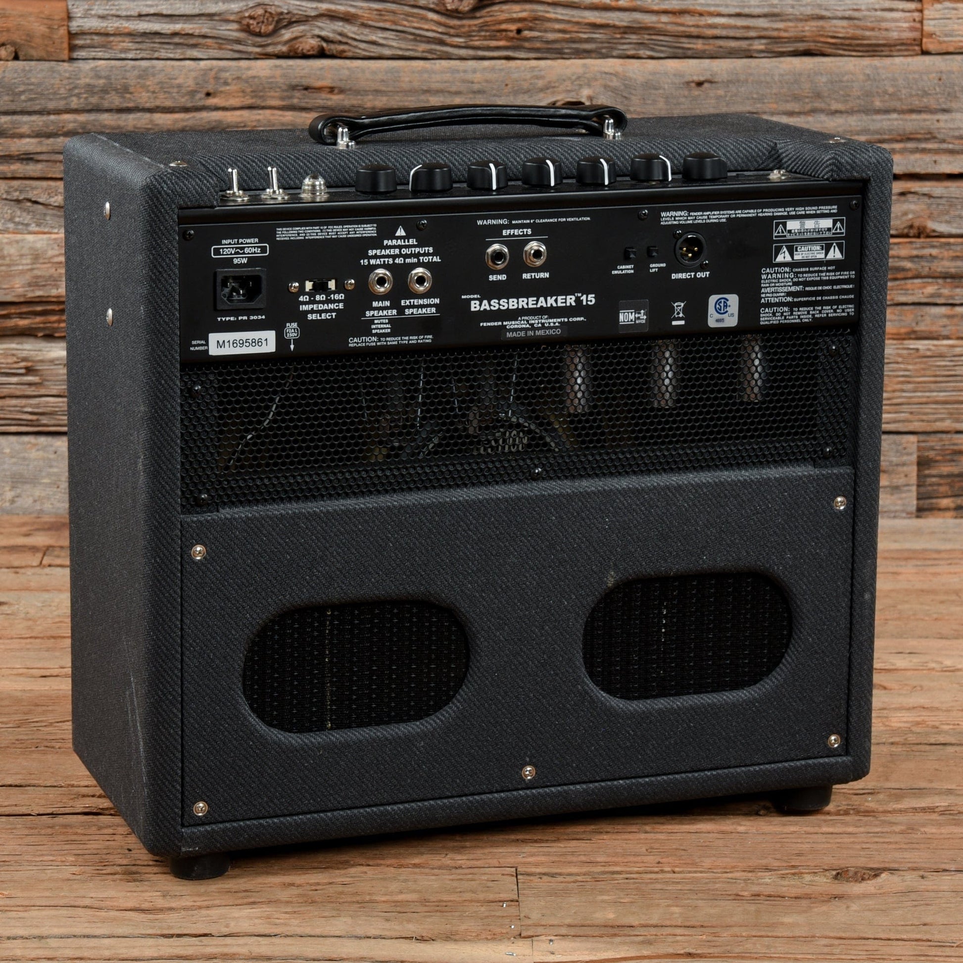 Fender Bassbreaker 15 15-Watt 1x12" Guitar Combo Amps / Guitar Cabinets