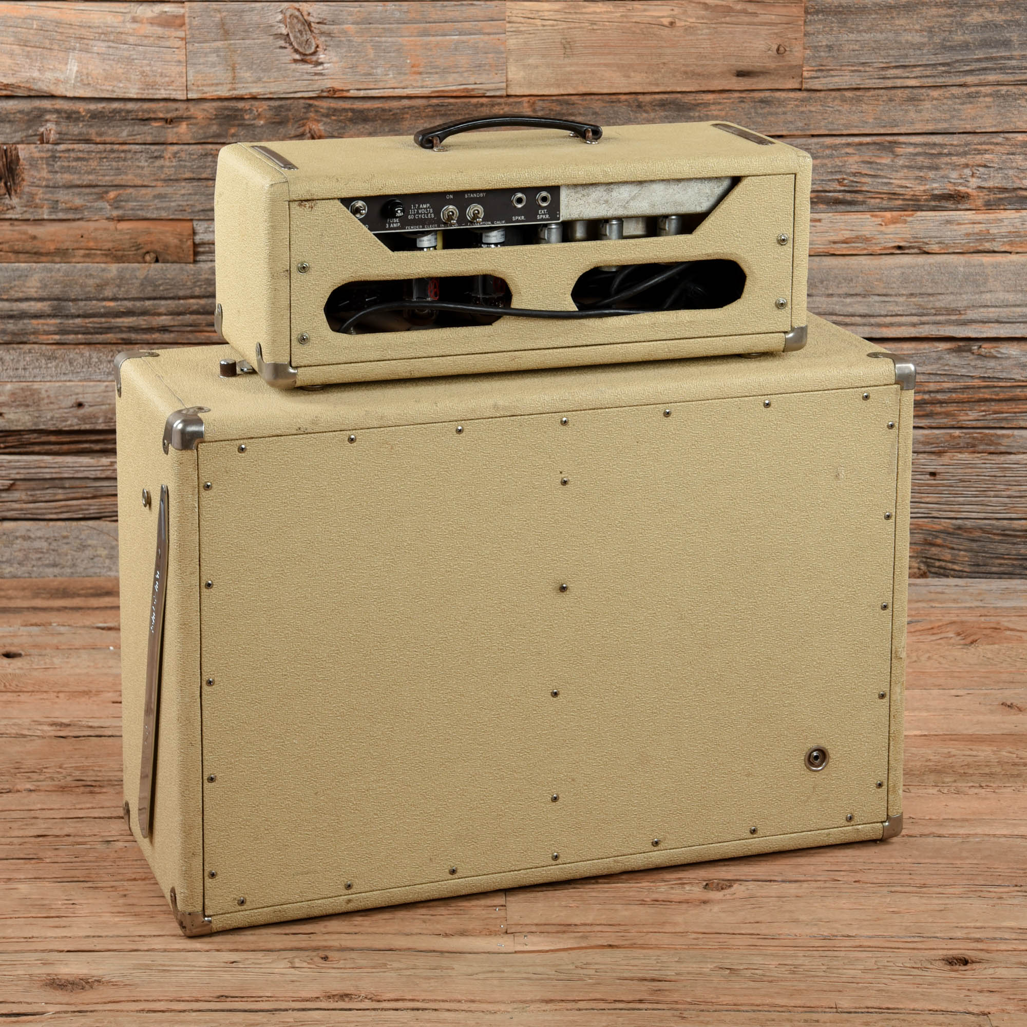 Fender Bassman Rough White Tolex 1962 Amps / Guitar Cabinets