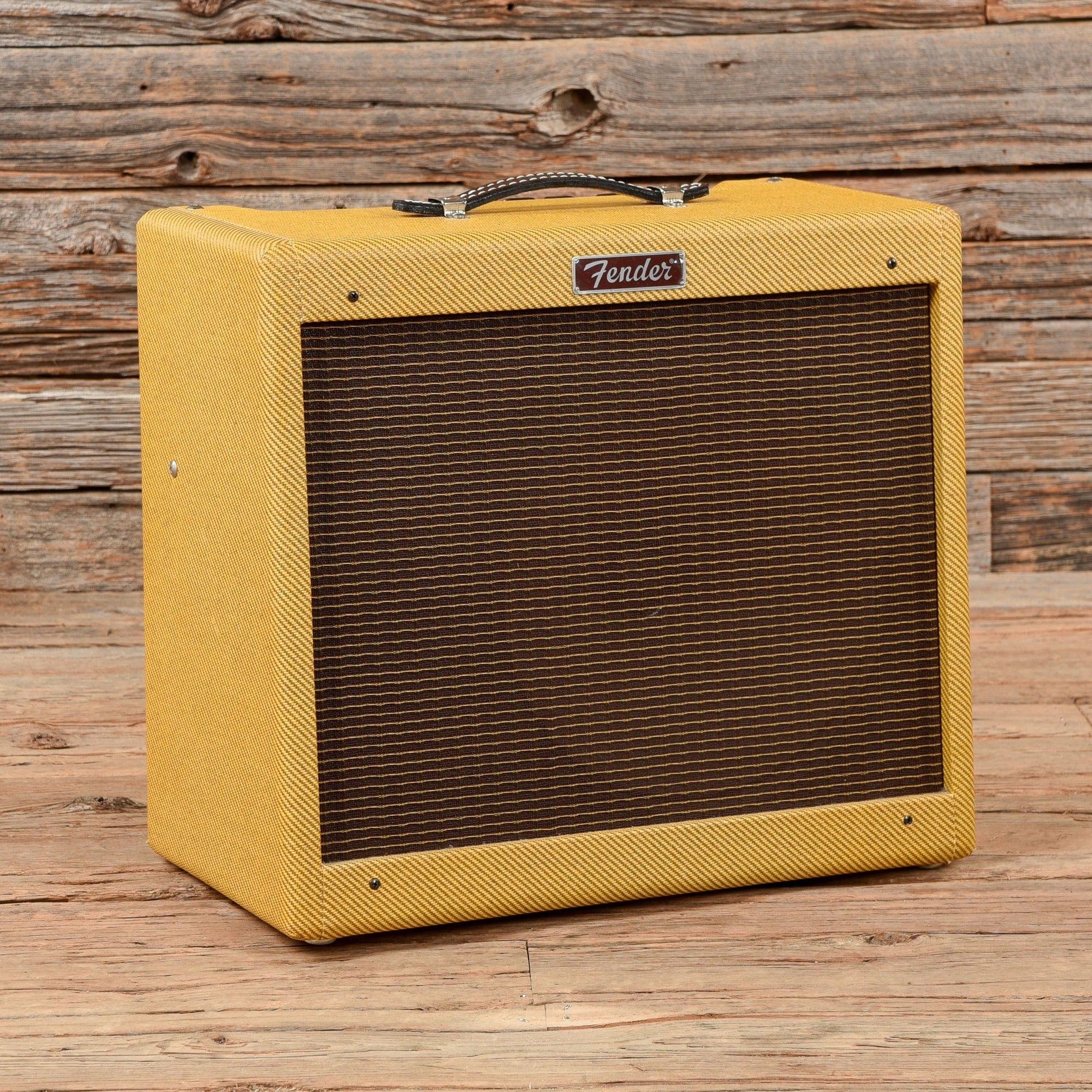 Fender Blue Junior Lacquered Tweed 15-Watt 1x12" Guitar Combo Amp Amps / Guitar Cabinets