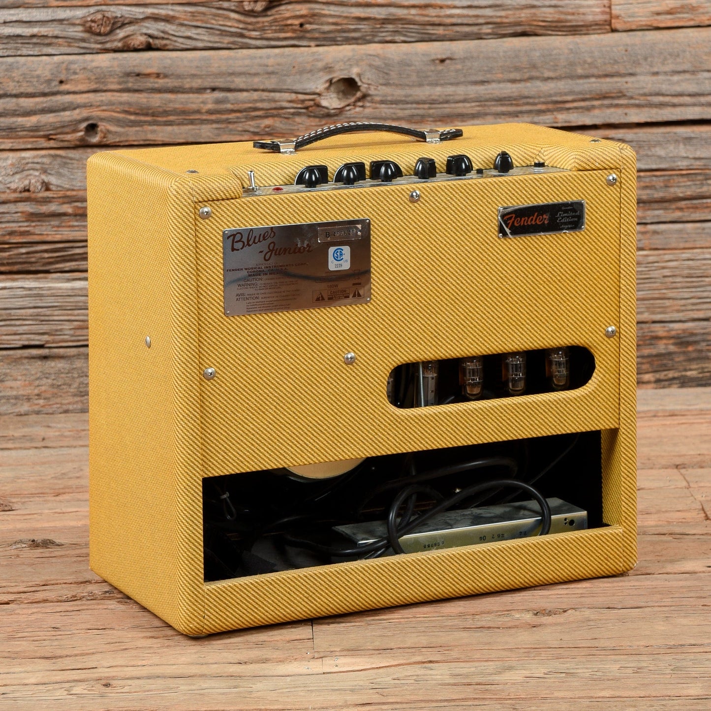 Fender Blue Junior Lacquered Tweed 15-Watt 1x12" Guitar Combo Amp Amps / Guitar Cabinets
