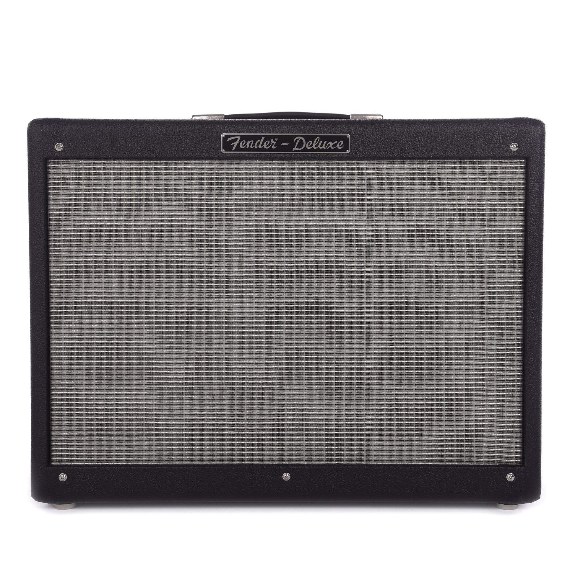 Fender Hot Rod Deluxe 112 Enclosure Black & Silver w/Celestion G12P-80 Cable Bundle Amps / Guitar Cabinets