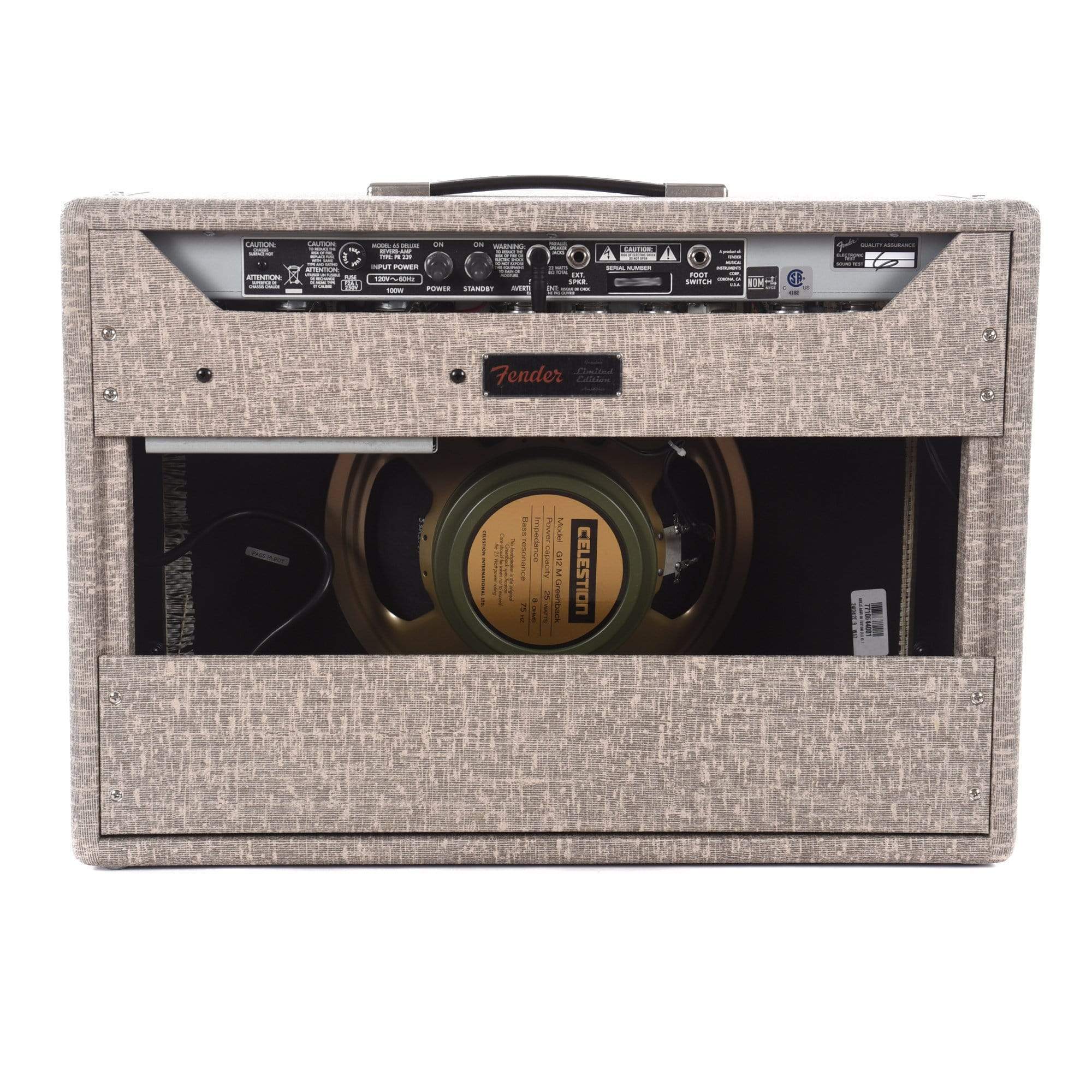 Fender '65 Deluxe Reverb FSR Fawn w/Celestion Greenback Speaker