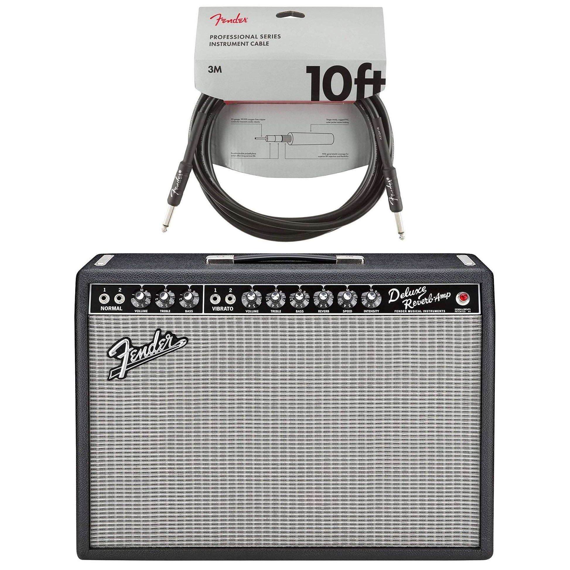 Fender '65 Deluxe Reverb Reissue Cable Bundle Amps / Guitar Combos