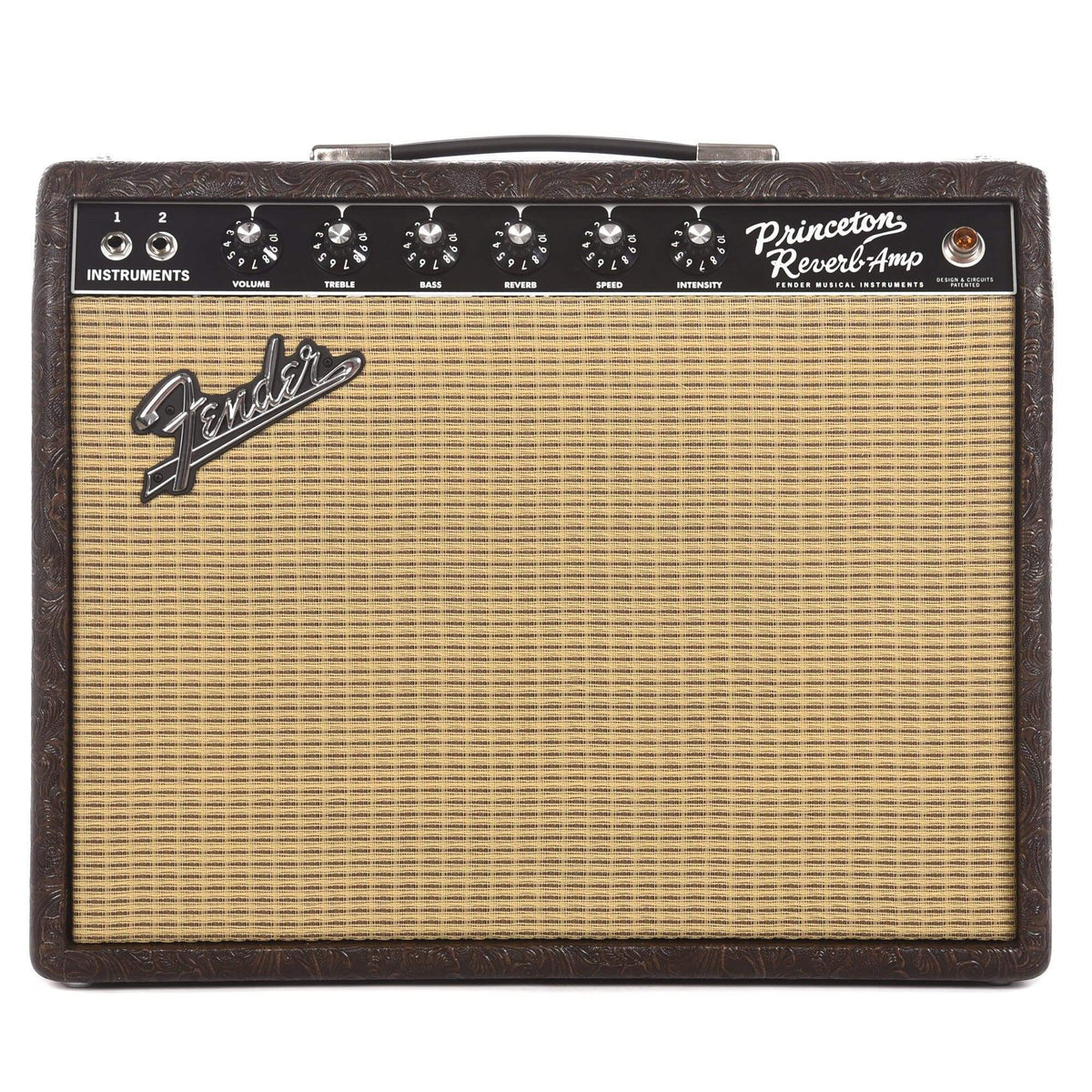 Fender '65 Princeton Reverb FSR Brown Western w/Jenson C12Q Speaker ...