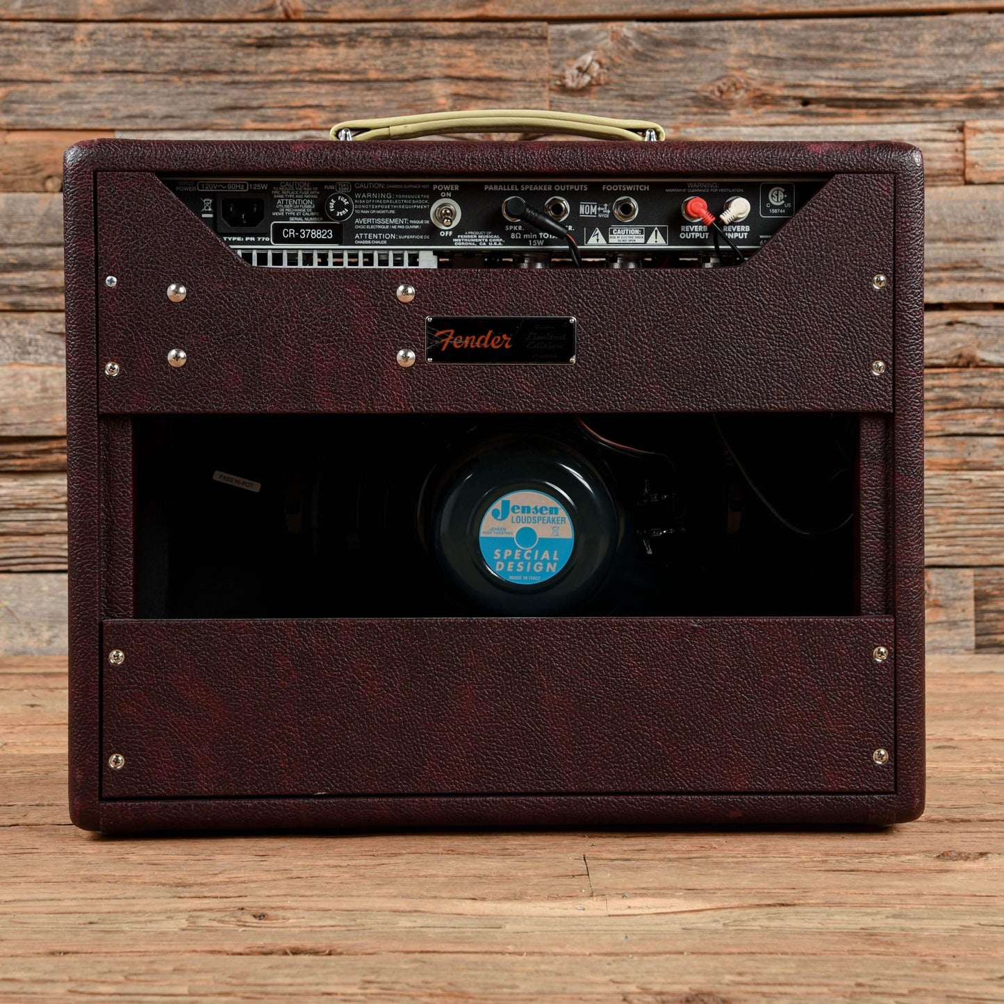 Fender '65 Princeton Reverb Reissue "Bordeaux Reserve" FSR Limited Edition 15-Watt 1x12" Guitar Combo Amps / Guitar Combos