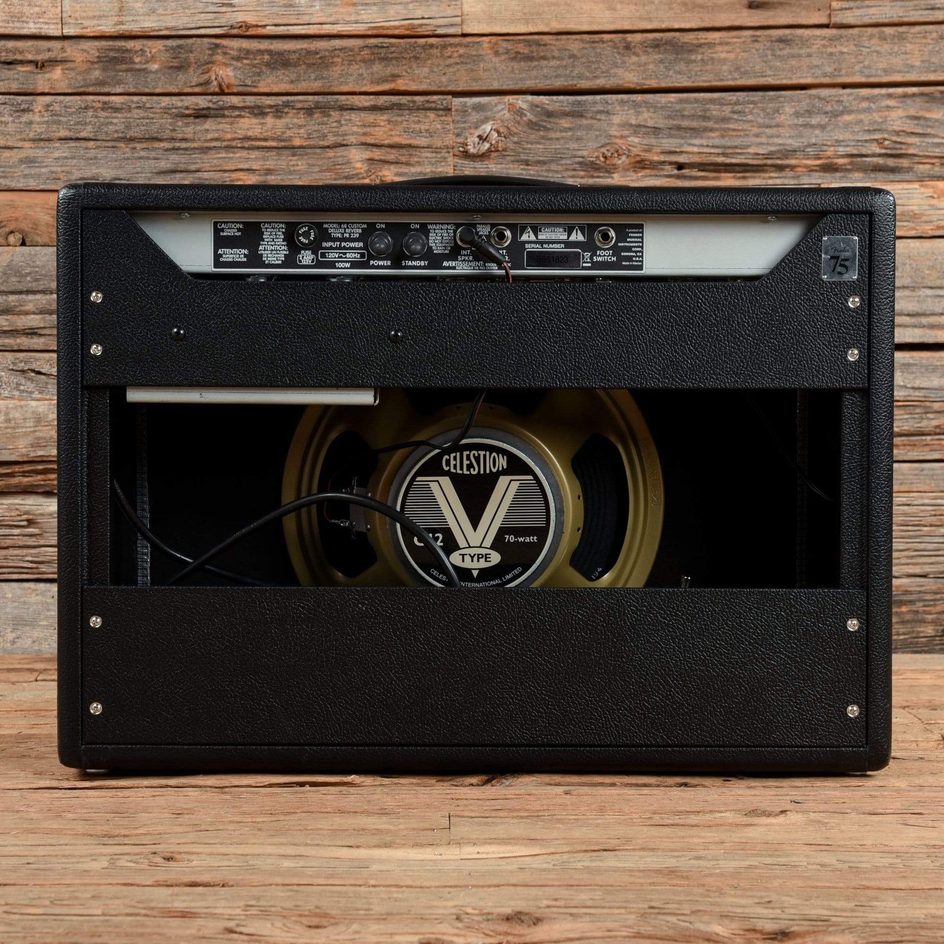 Fender '68 Custom Deluxe Reverb 2-Channel 22-Watt 1x12" Guitar Combo 2021 Amps / Guitar Combos