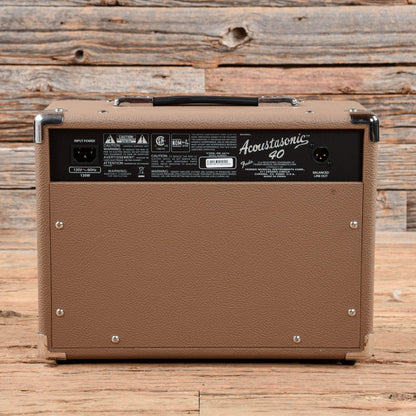 Fender Acoustasonic 40 2-Channel 40-Watt 2x6.5" Acoustic Guitar Amp Amps / Guitar Combos